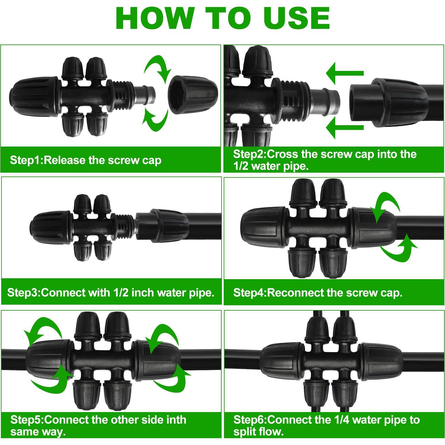 Kit Completo de Riego por Goteo Yawank 30.48m Ajustable