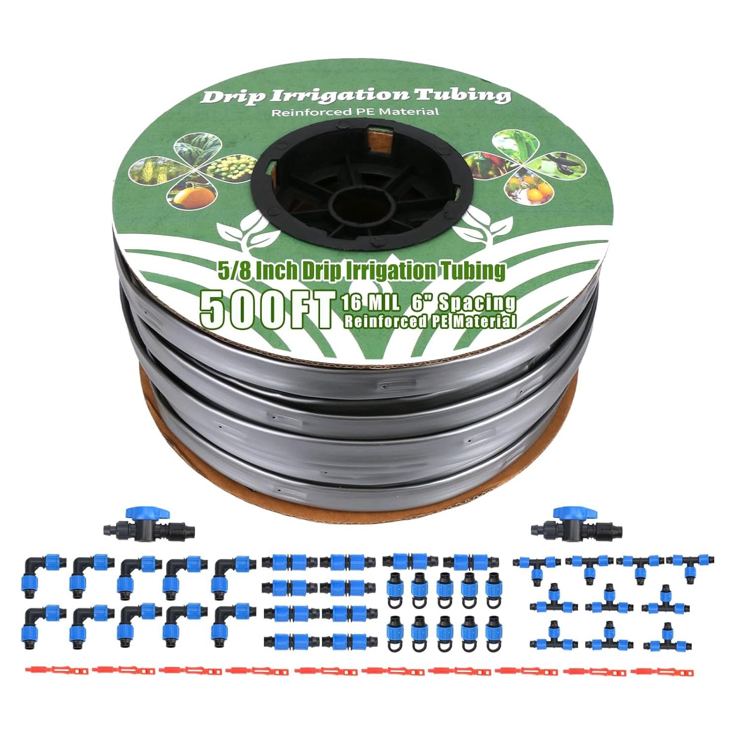 Kit de Riego por Goteo DarkTank 500FT 5/8" PE Reforzado