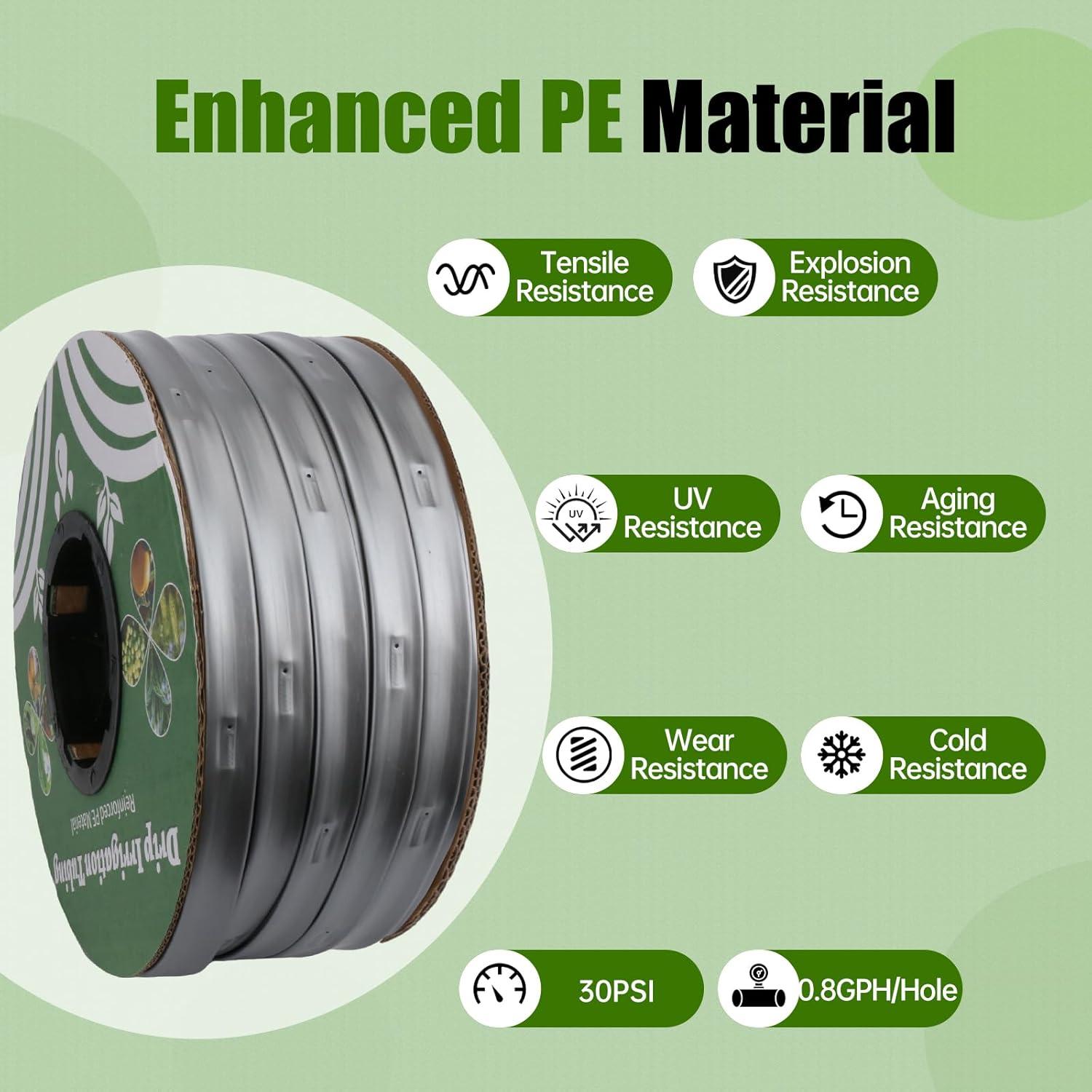 Kit de Riego por Goteo DarkTank 500FT 5/8" PE Reforzado