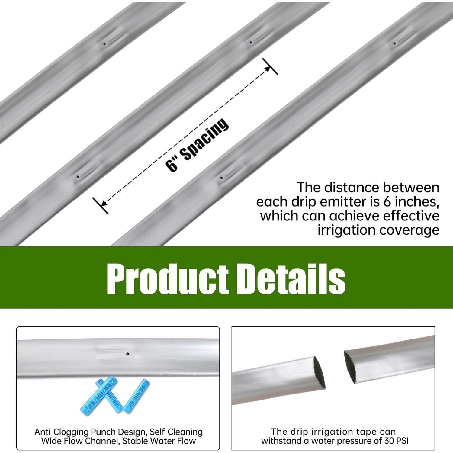 Kit de Riego por Goteo DarkTank 500FT 5/8" PE Reforzado