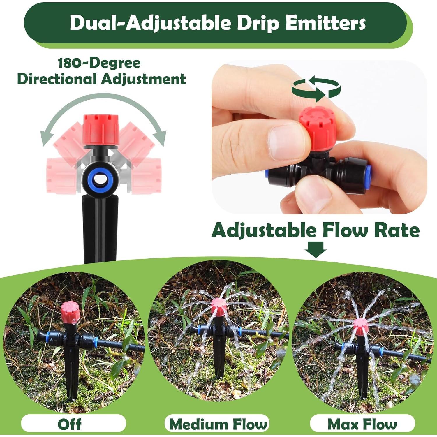 Kit de Riego por Goteo Staypot 21PCS Ajustable 6.35mm