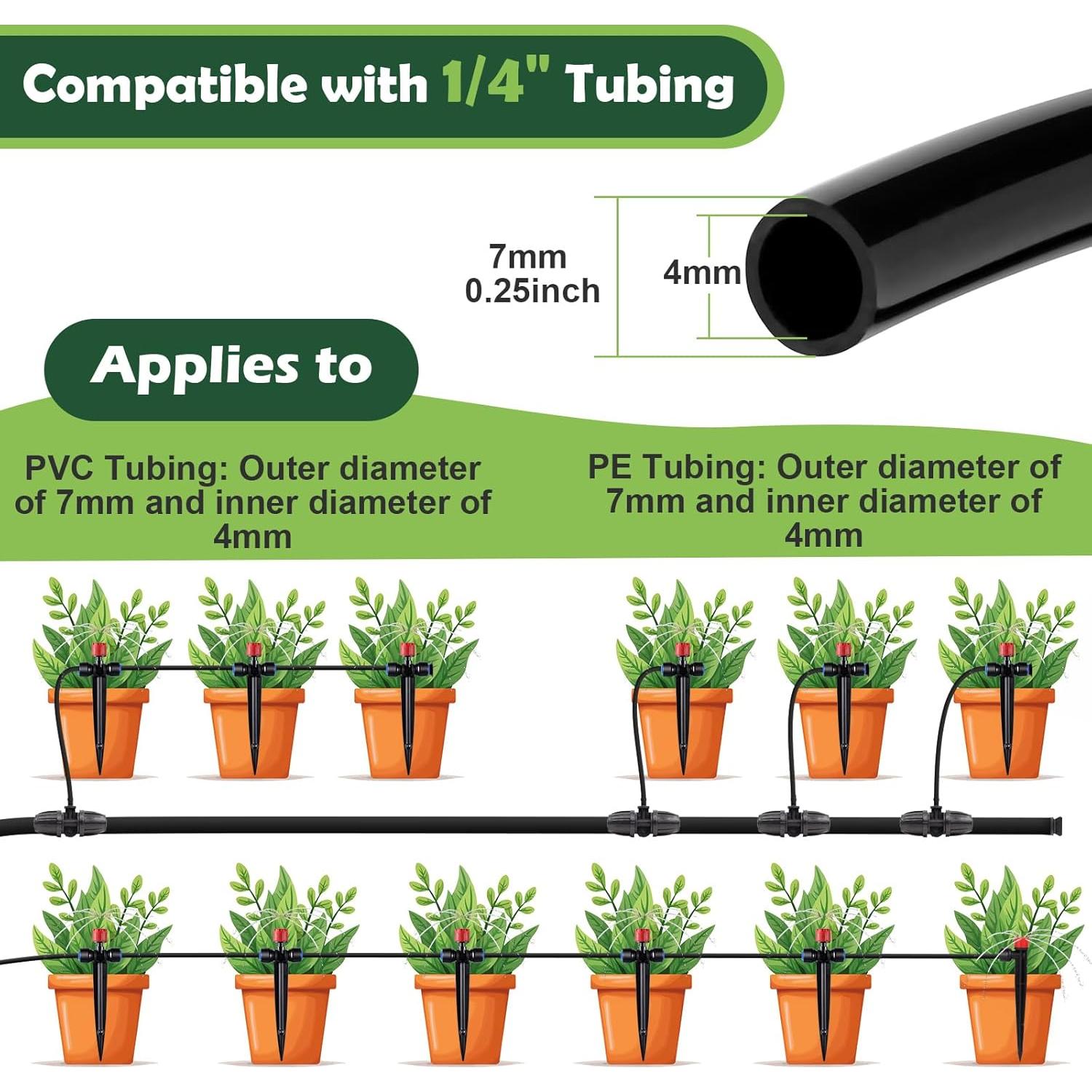 Kit de Riego por Goteo Staypot 21PCS Ajustable 6.35mm