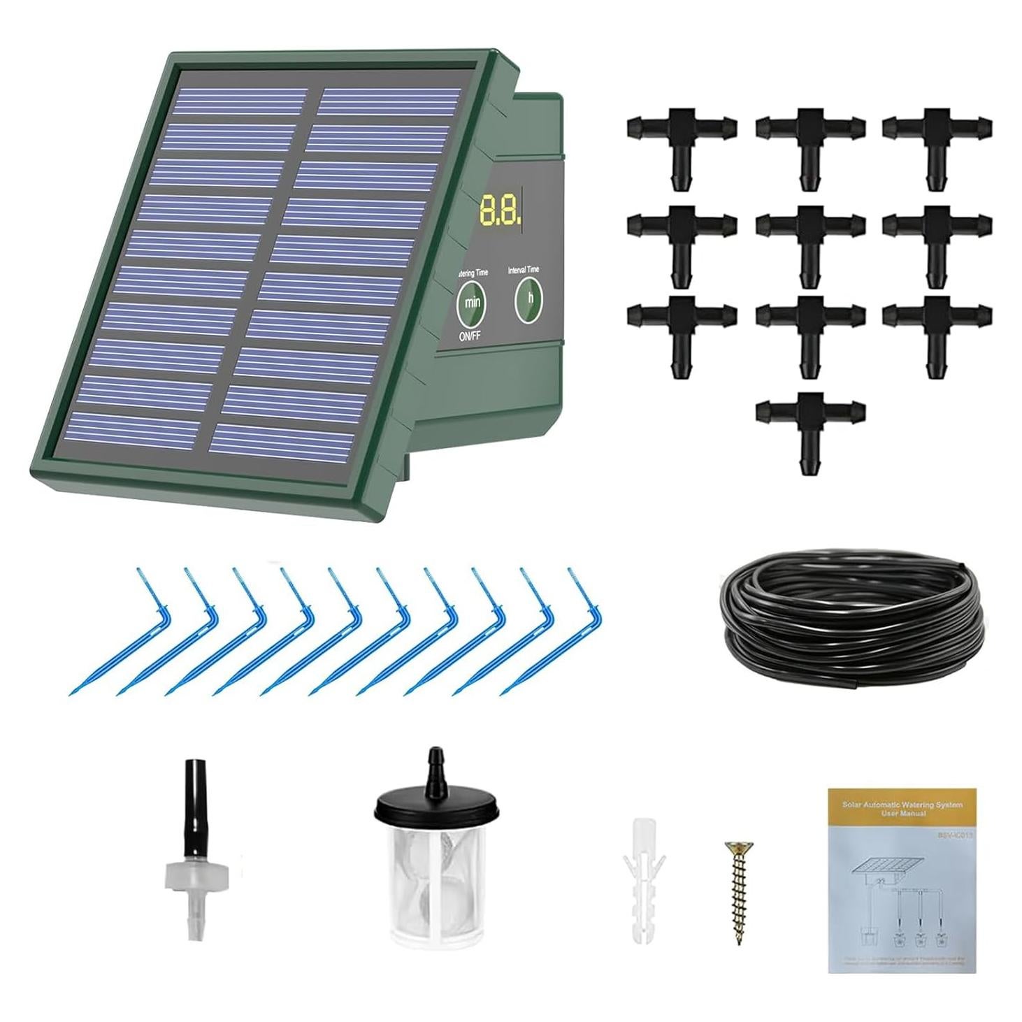 Sistema de Riego por Goteo Solar Tocsho 30 Modos Automático
