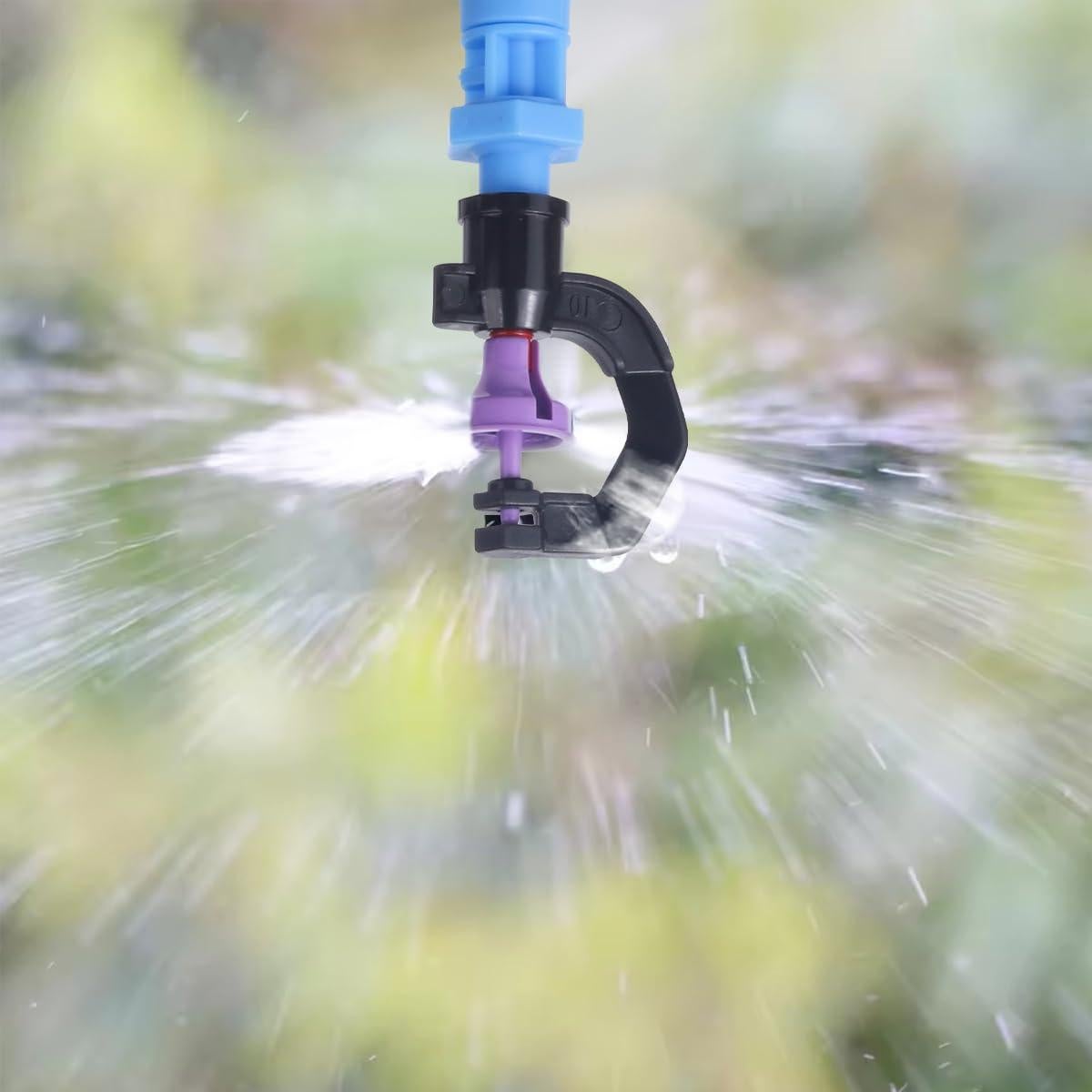 Drip Irrigation System Kit - Automatic Garden Watering System with G-Type 360° Rotating Micro Sprinkler Heads & 50FT 8/11mm & 33FT 4/6mm Irrigation Tubing for Garden, Lawn, Greenhouse, Yard, Plant