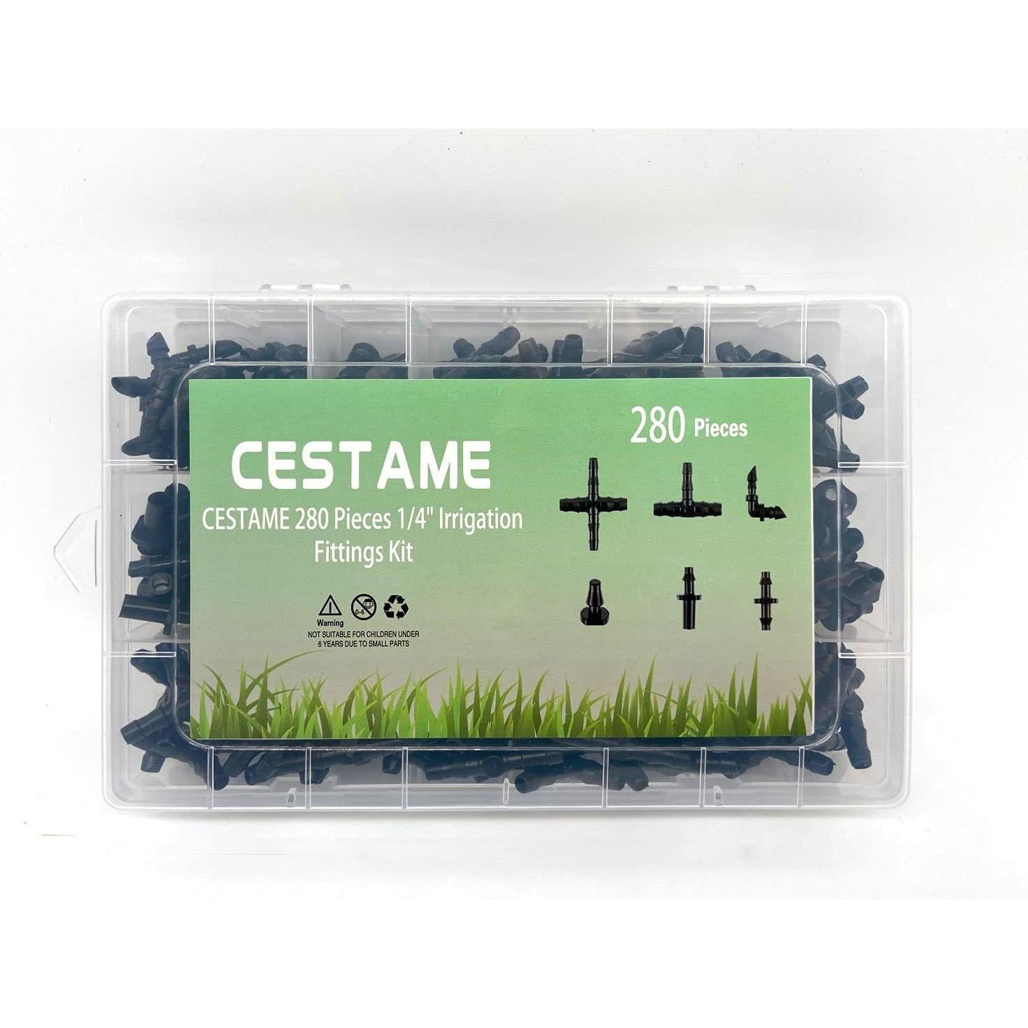 Kit de Conectores Abarbados de Riego por Goteo 280 Piezas