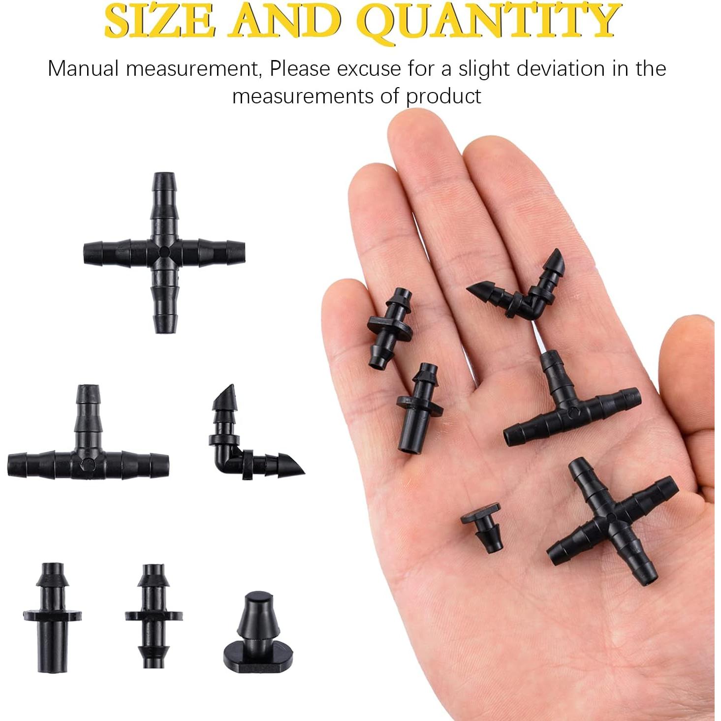 Kit de Conectores Abarbados de Riego por Goteo 280 Piezas