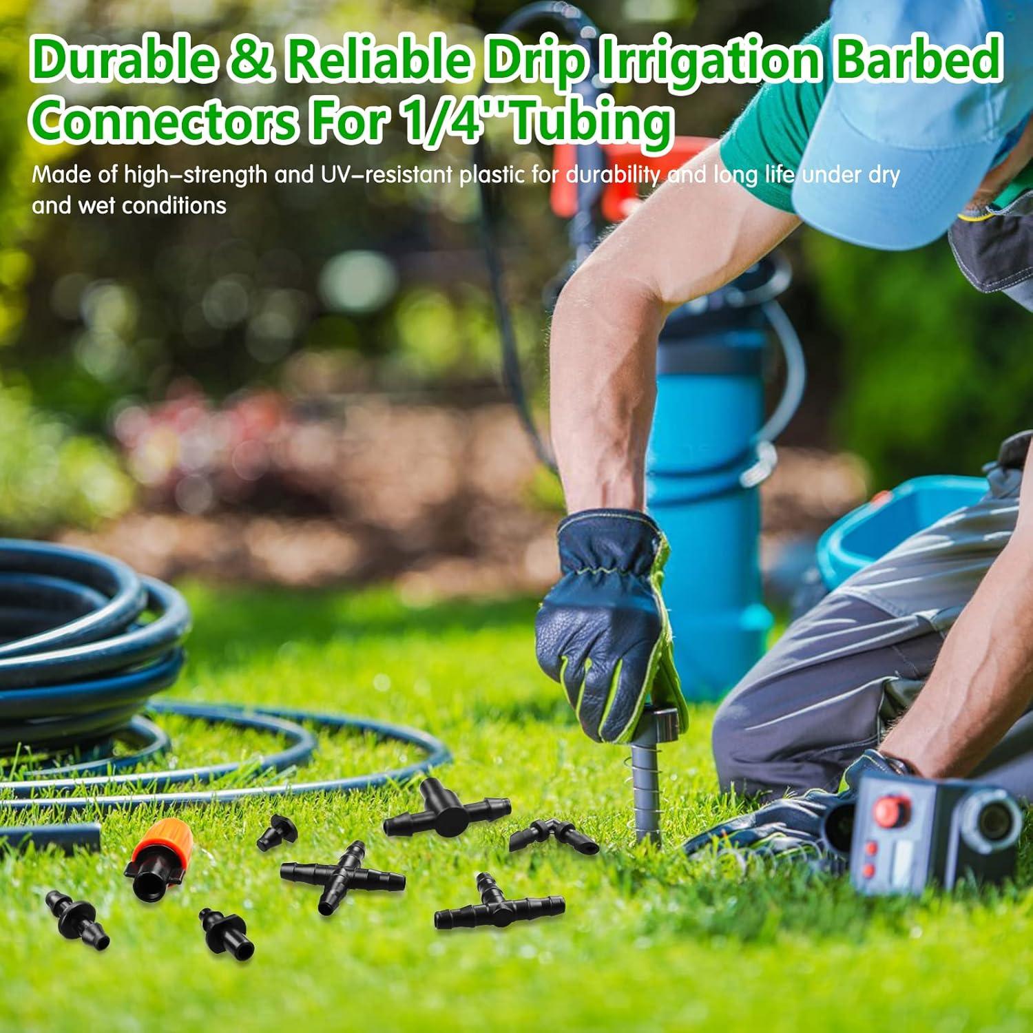 Kit de Conectores de Riego por Goteo Gardrip 250 Piezas 1/4"