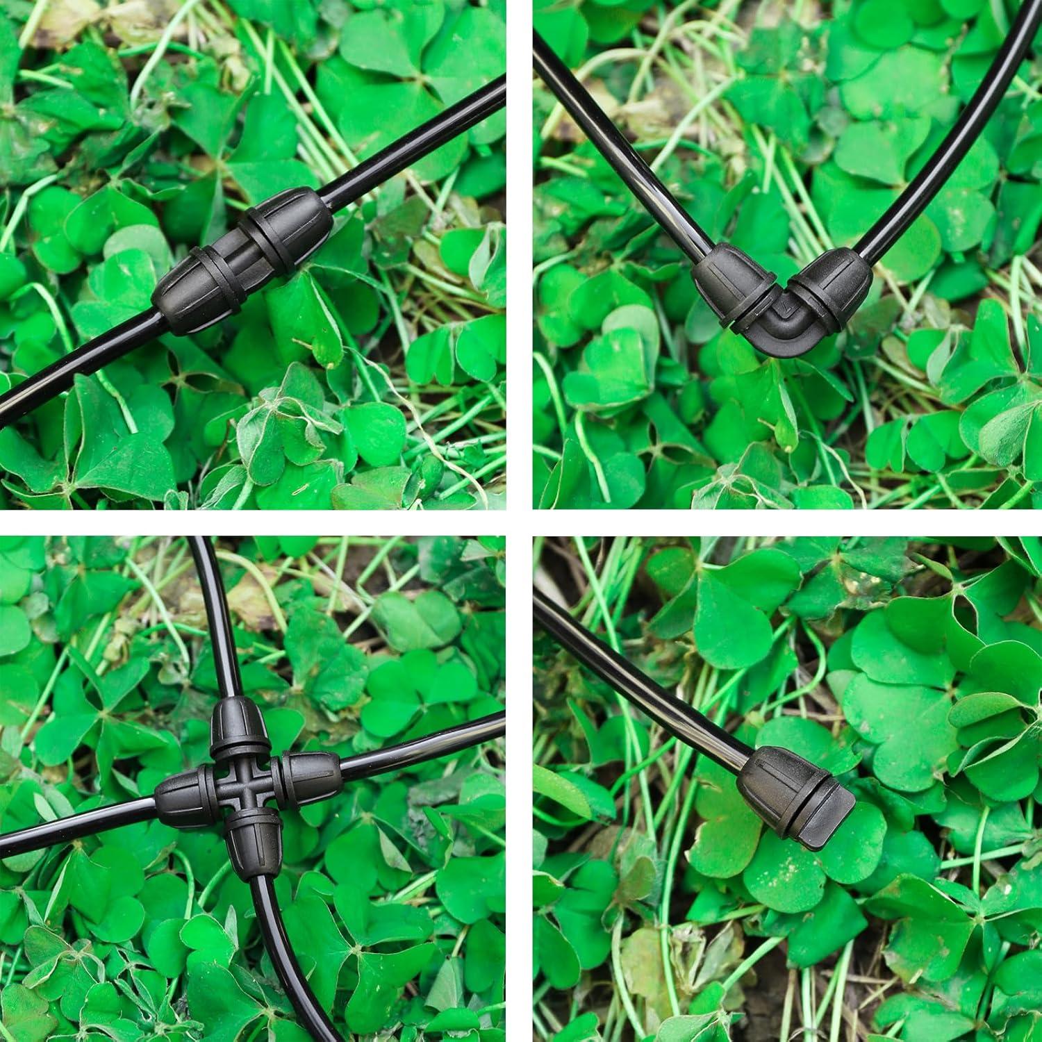 Kit de Conectores de Riego por Goteo FOGWOWO 150 Pcs 1/4"