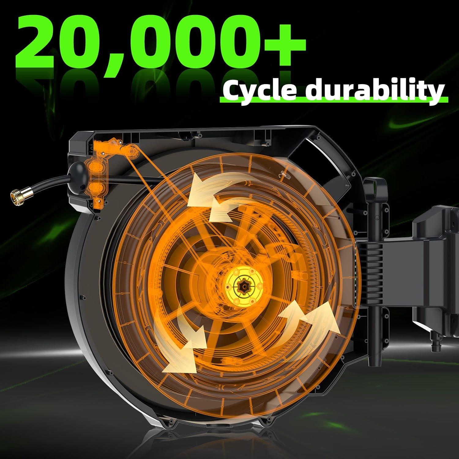 Carrete de Manguera de Jardín Yestar 5/8" x 30 m Automático