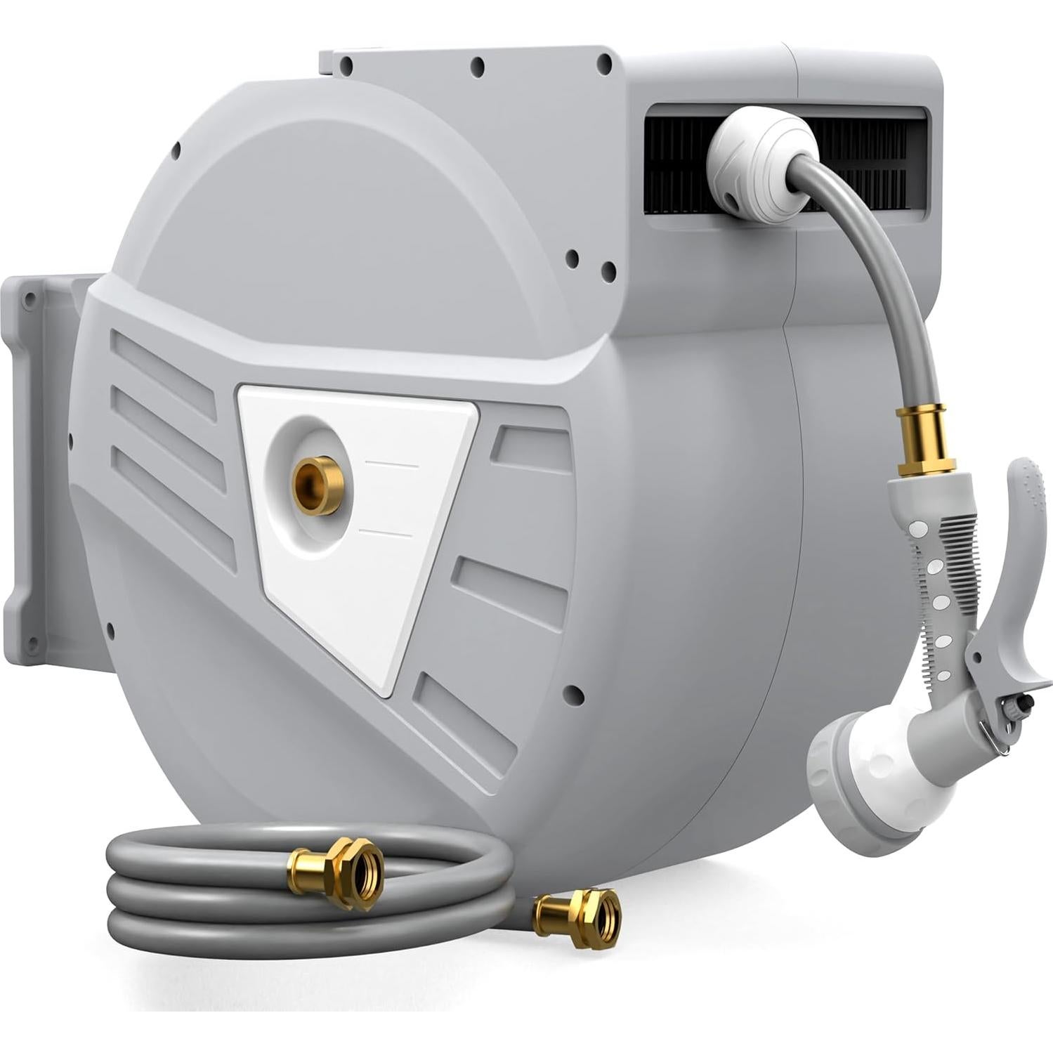 Carrete de Manguera Retráctil Blütezeit 5/8" x 30 m con Boquilla 9 Funciones