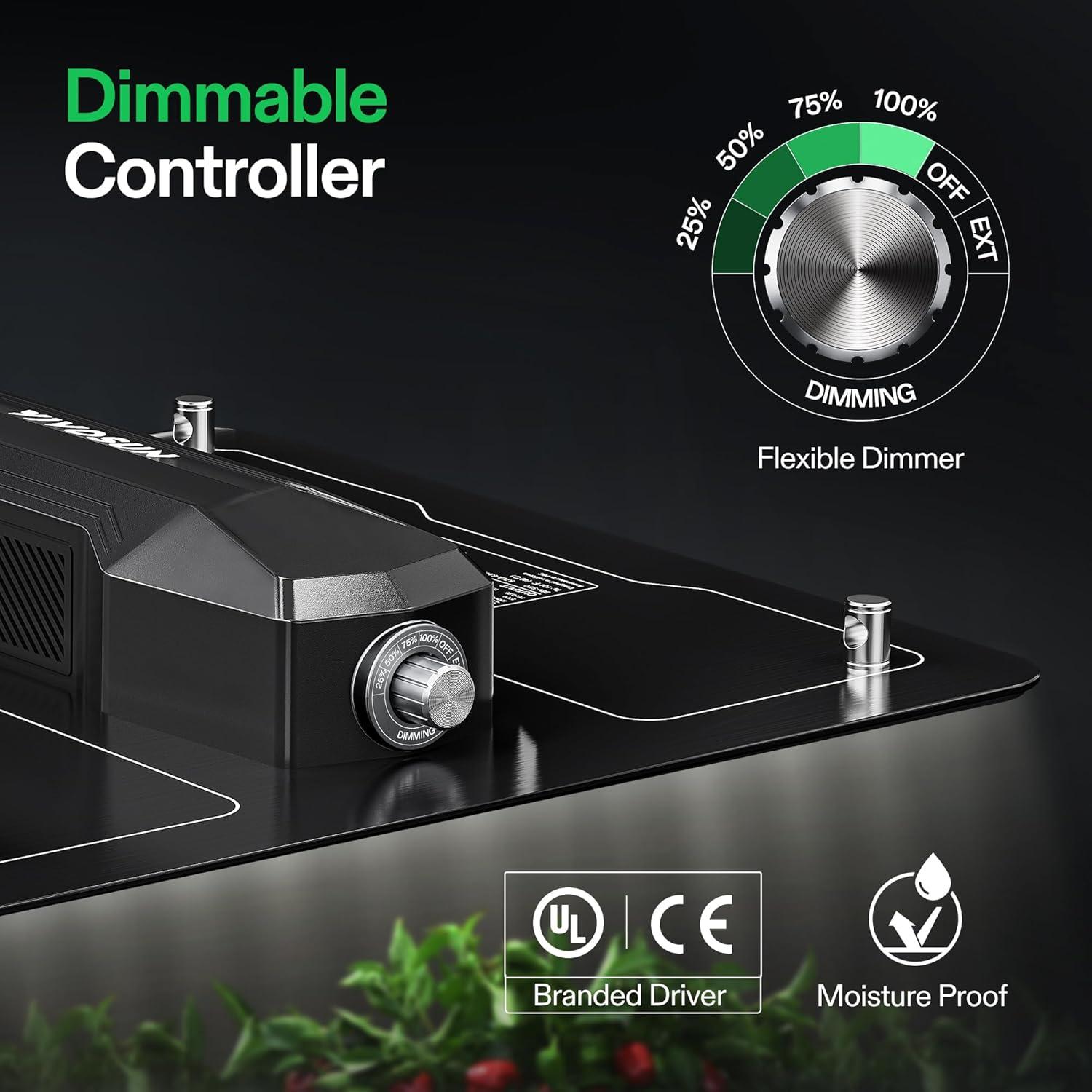 Luz de Cultivo LED VIVOSUN VS1000 100W Espectro Completo