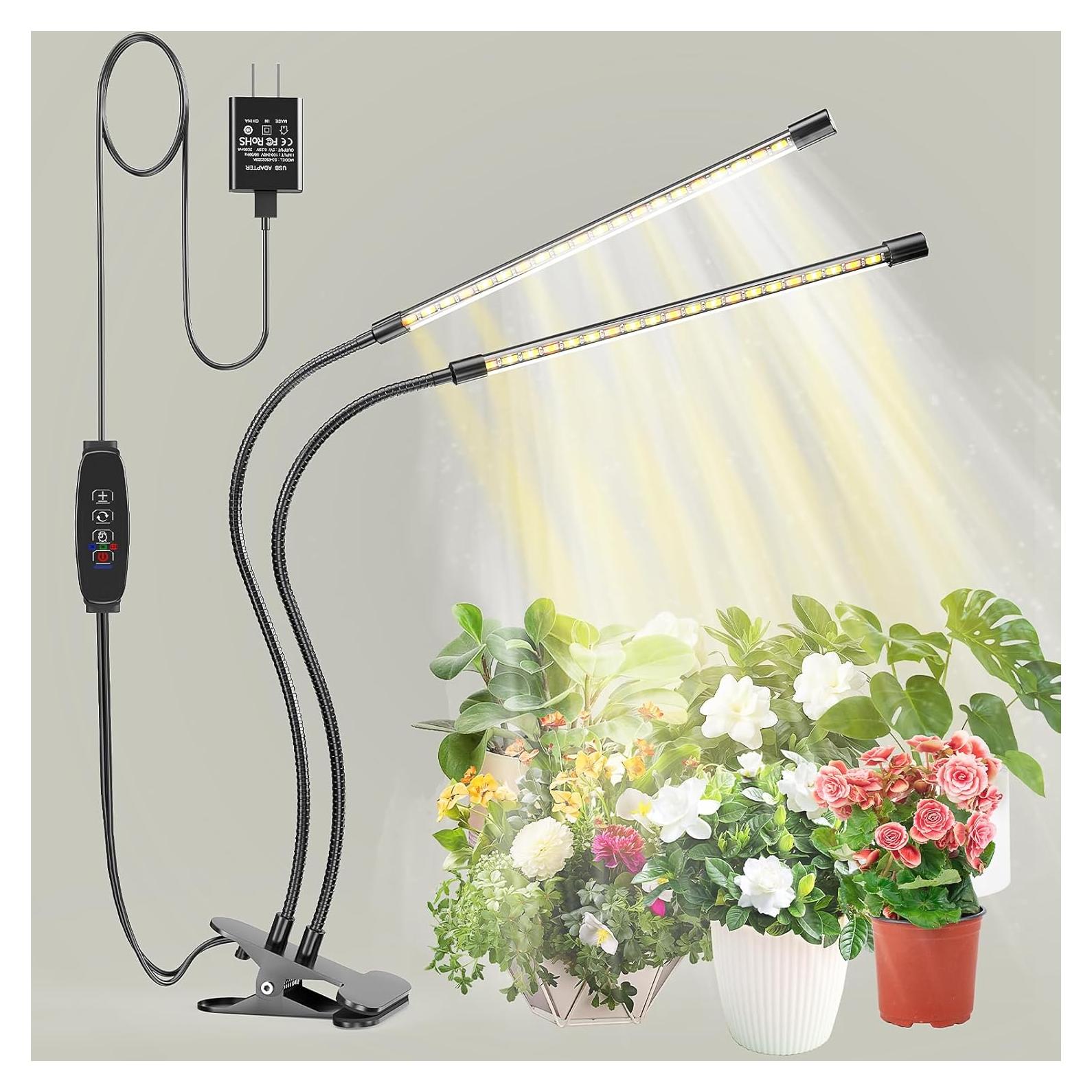 Luz de Crecimiento LED Bseah 2 Tubos Espectro Completo 10W