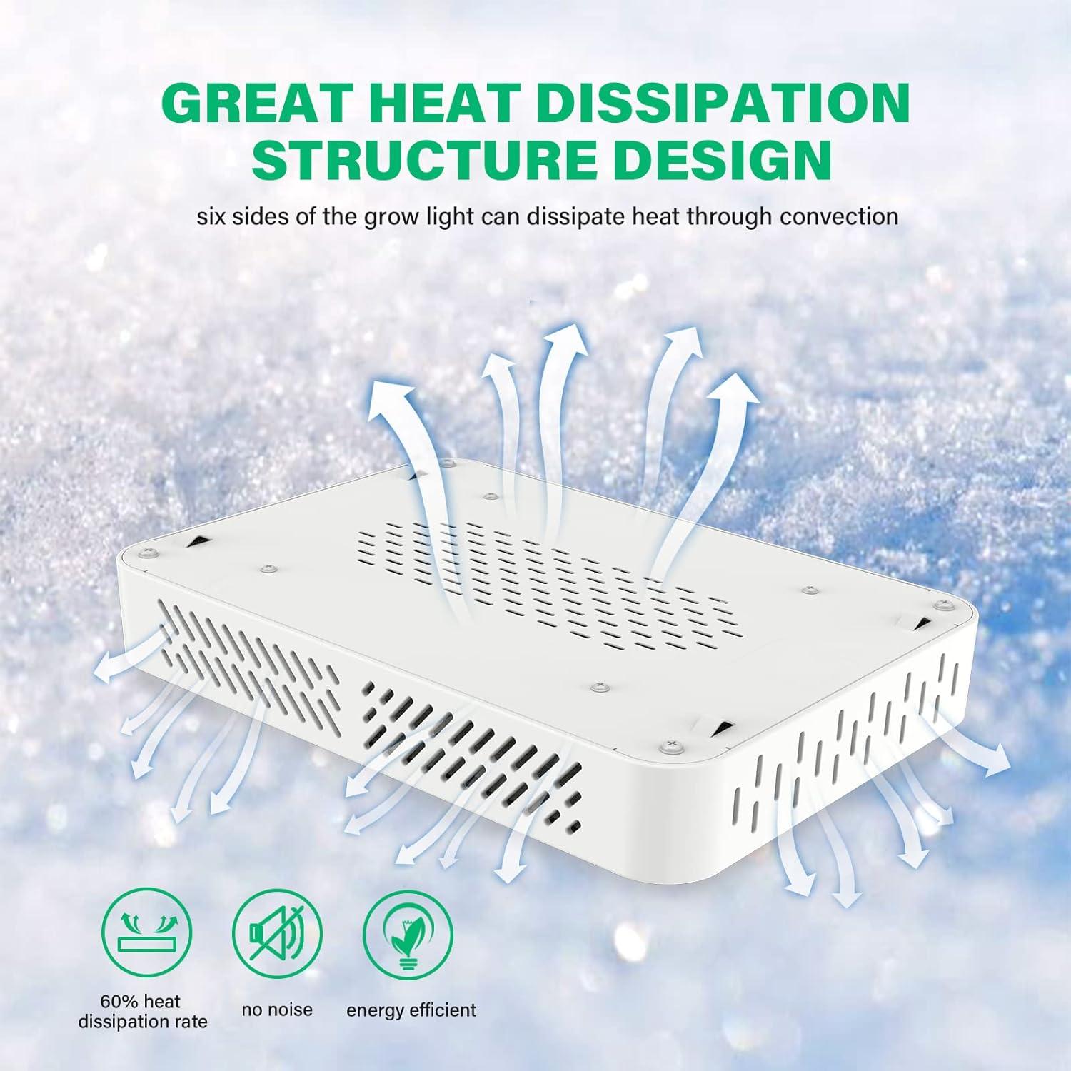 Luz de Cultivo LED TATU 100W Espectro Completo para Interior