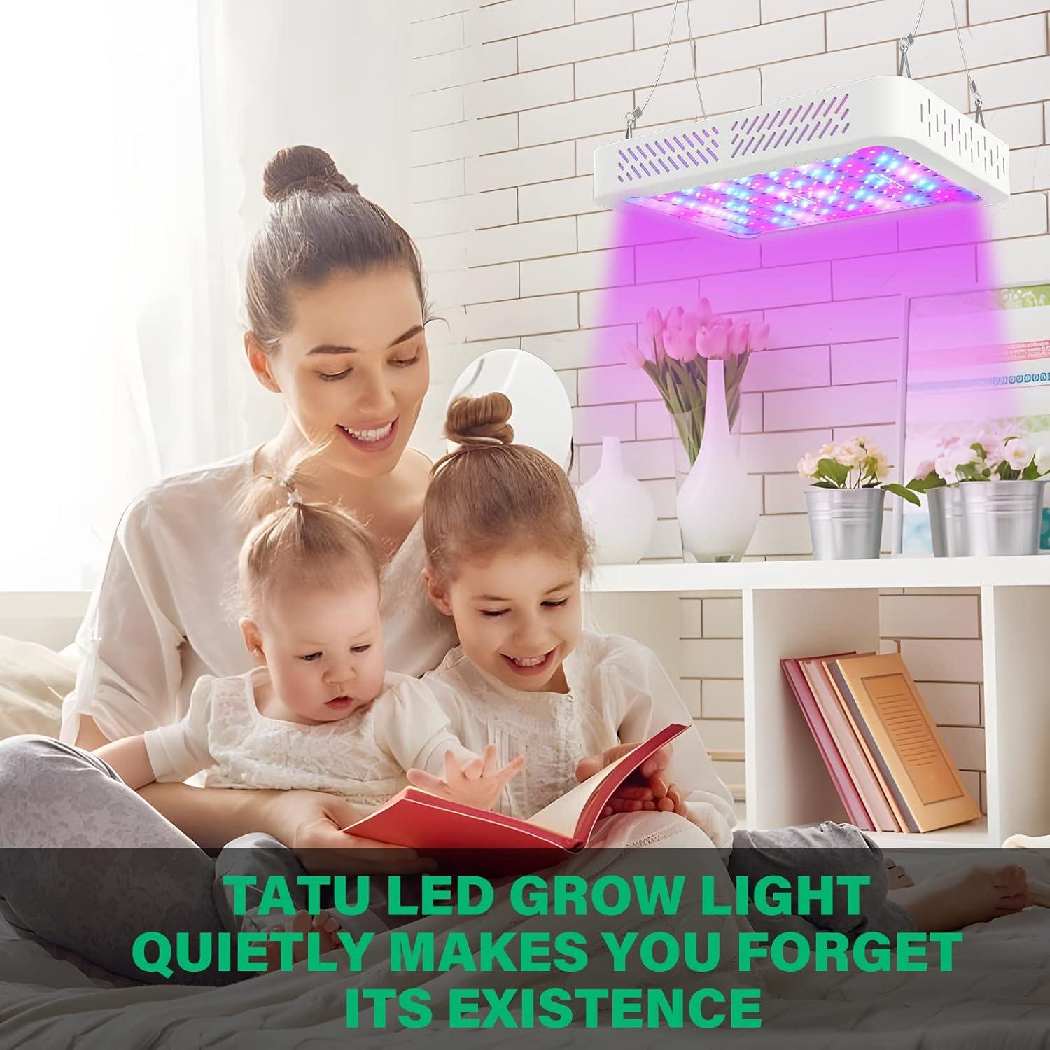 Luz de Cultivo LED TATU 100W Espectro Completo para Interior