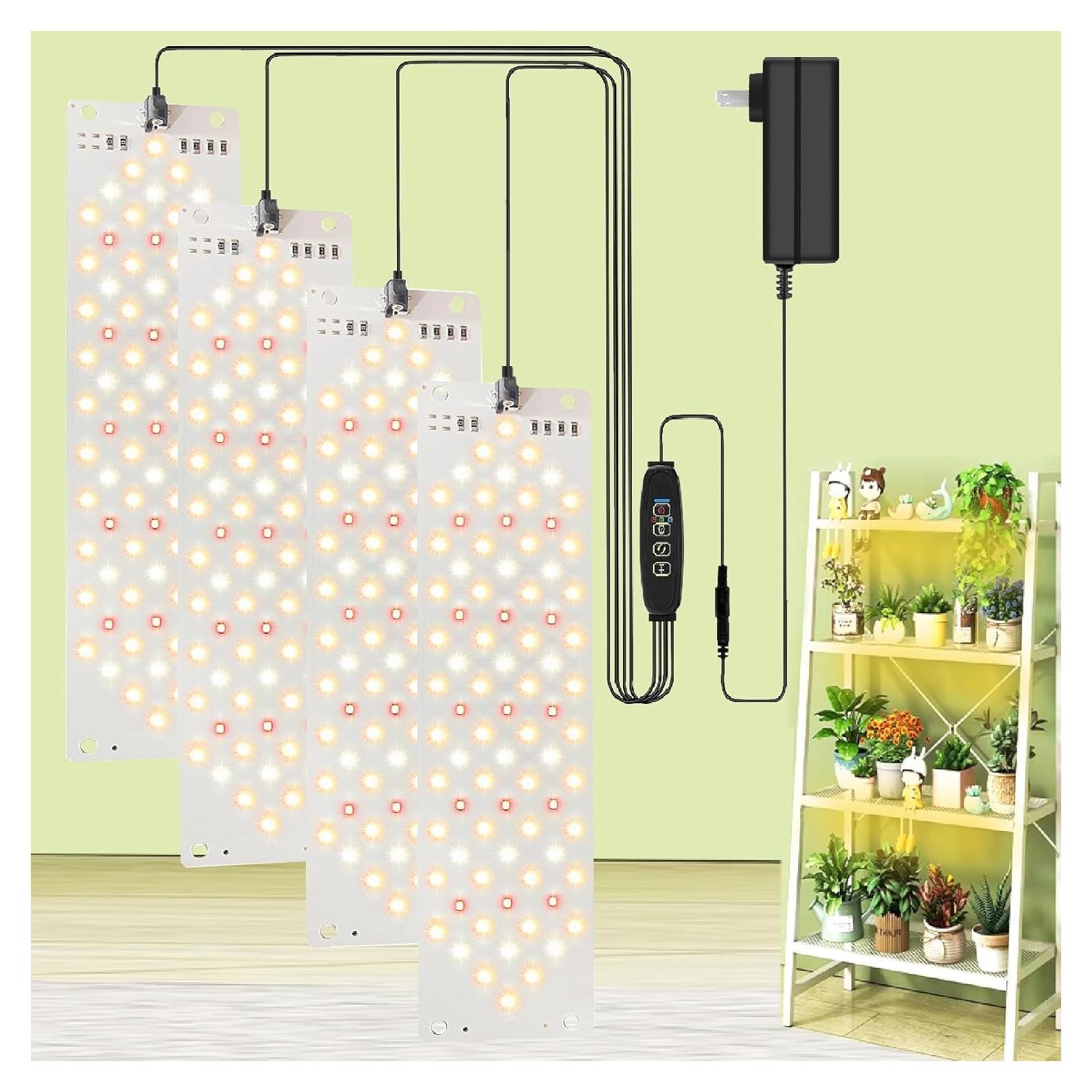 Luz de Cultivo LED EWITTTI 40W Espectro Completo 4pcs