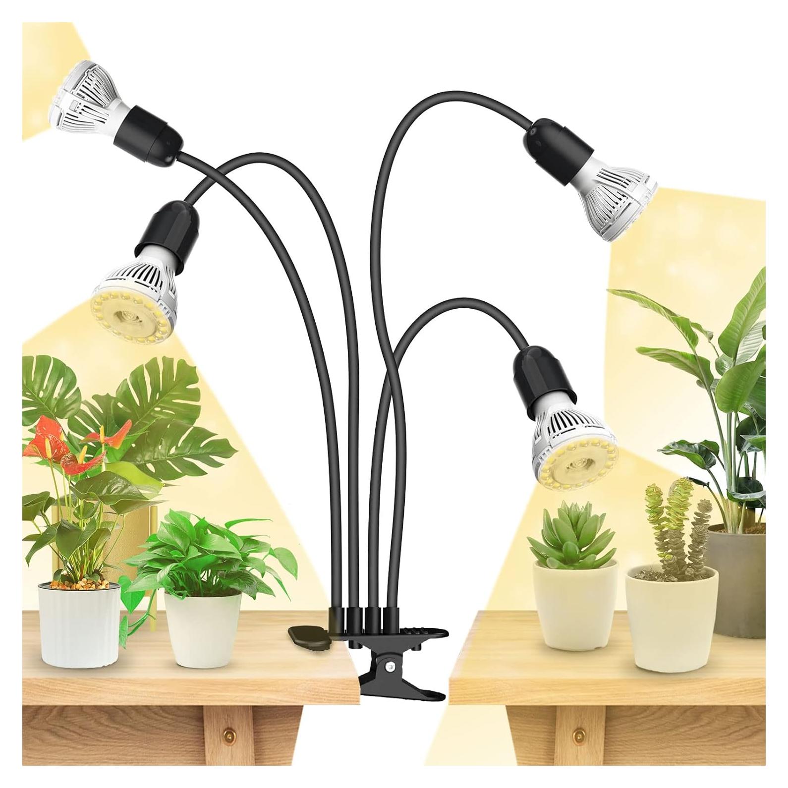 Lámpara de Cultivo LED SANSI 40W con Cuello de Ganso 360°