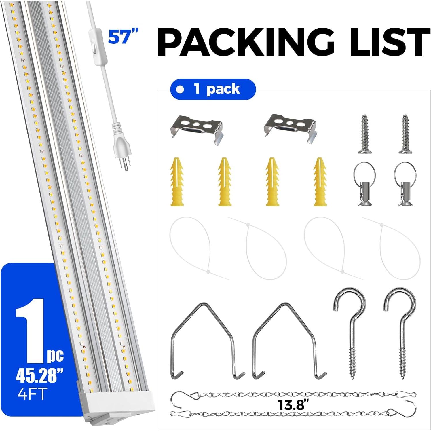 Luces de Cultivo Barrina TX72 4FT 72W Espectro Completo