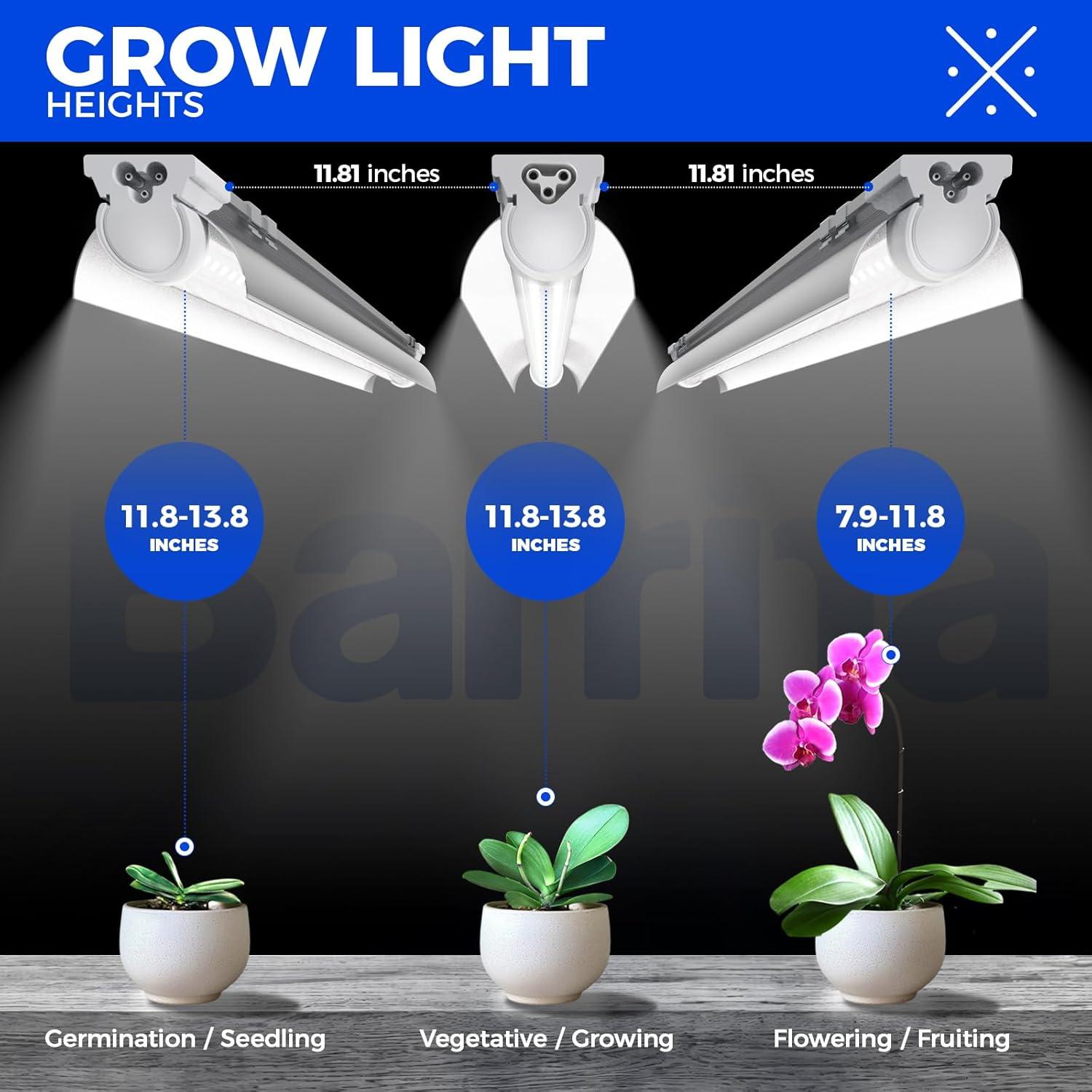 Luces de Cultivo LED Barrina T8 1.22M 168W Espectro Completo