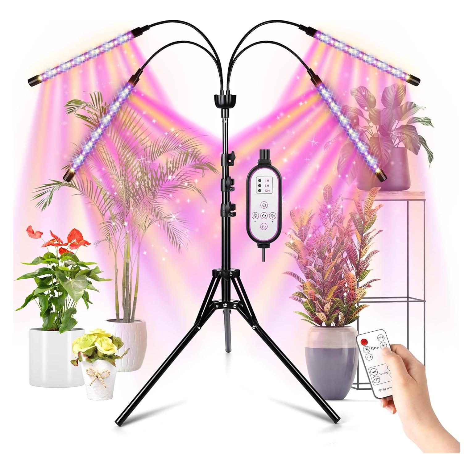 Lámpara de Cultivo LED Espectro Completo Yentbokj 38-160 cm
