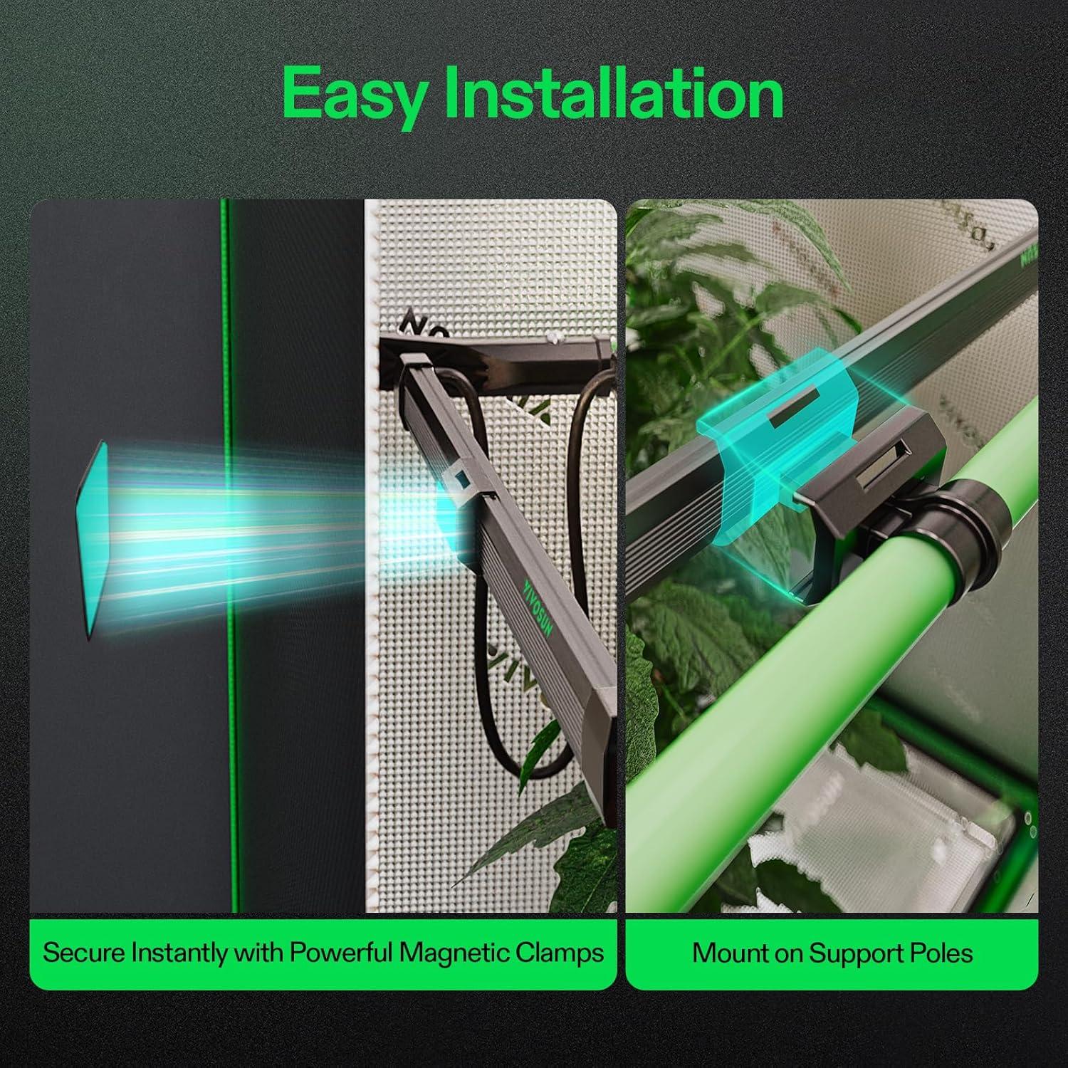 VIVOSUN Luz LED de Cultivo 50W 4 Barras Espectro Completo