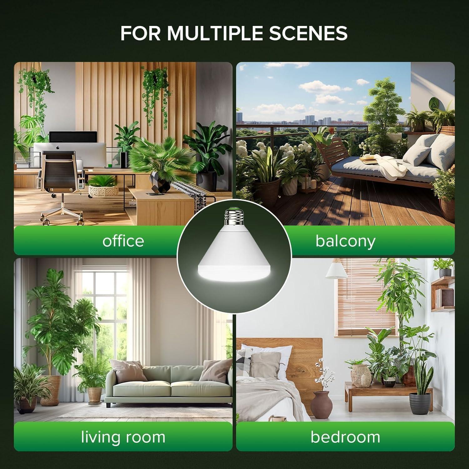 Bombilla de Crecimiento LED SANSI BR30 24W Espectro Completo IP54