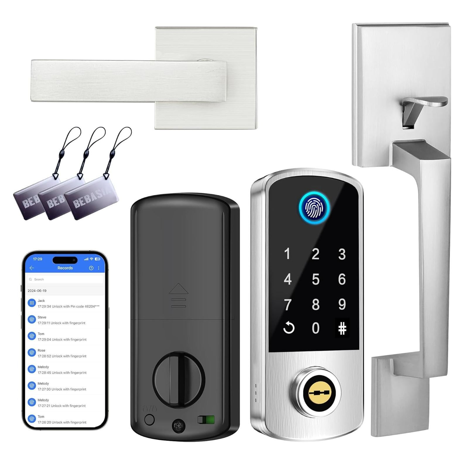 Cerradura Inteligente BEBASIA BA1 con Huella Dactilar y APP