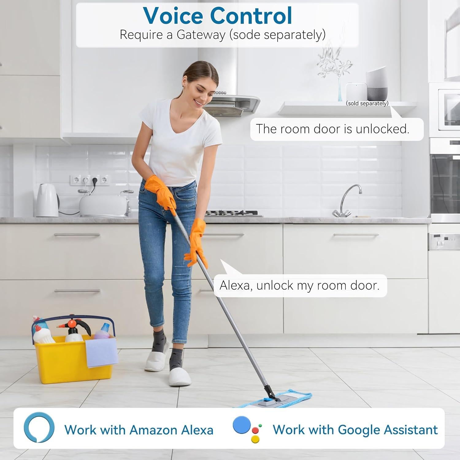 Cerradura Inteligente BEBASIA BA1 con Huella Dactilar y APP