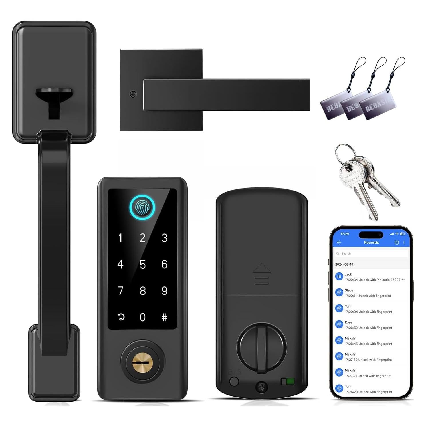 Cerradura Inteligente BEBASIA BA2 con Huella Digital y App