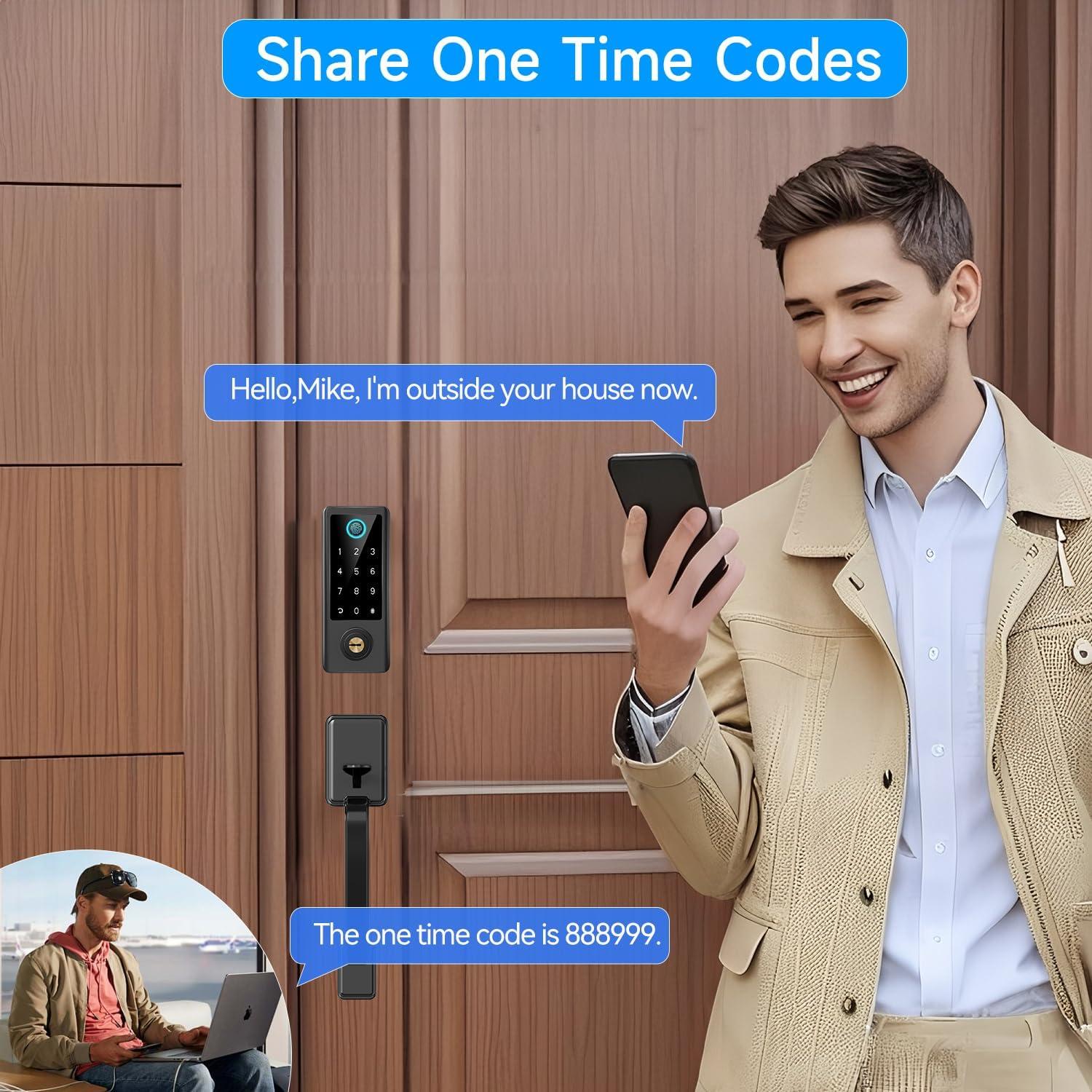 Cerradura Inteligente BEBASIA BA2 con Huella Digital y App