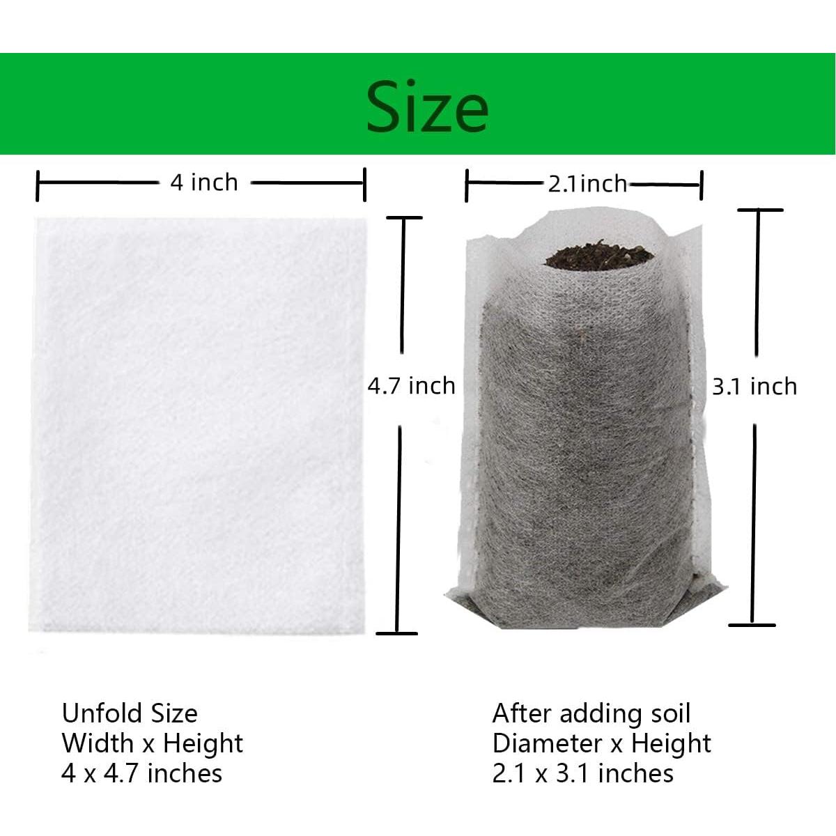 Bolsas de Vivero Biodegradables Gardtree 10x12 cm 400PCS