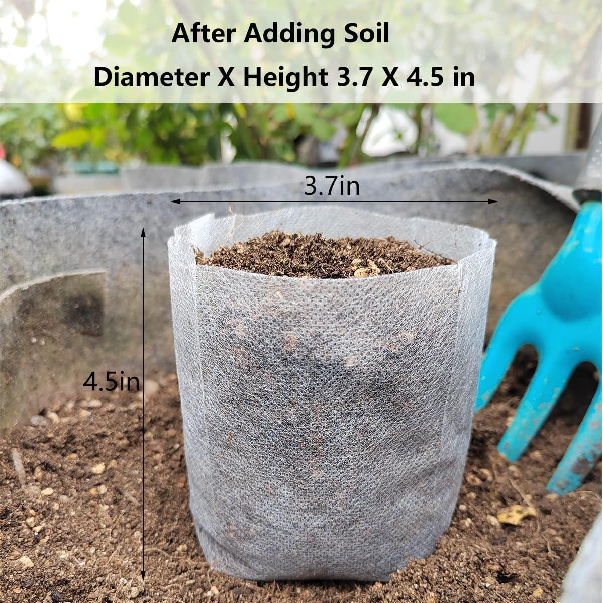 Bolsas de Cultivo Belit 100 Pcs 14.5x14.5 cm Tela No Tejida