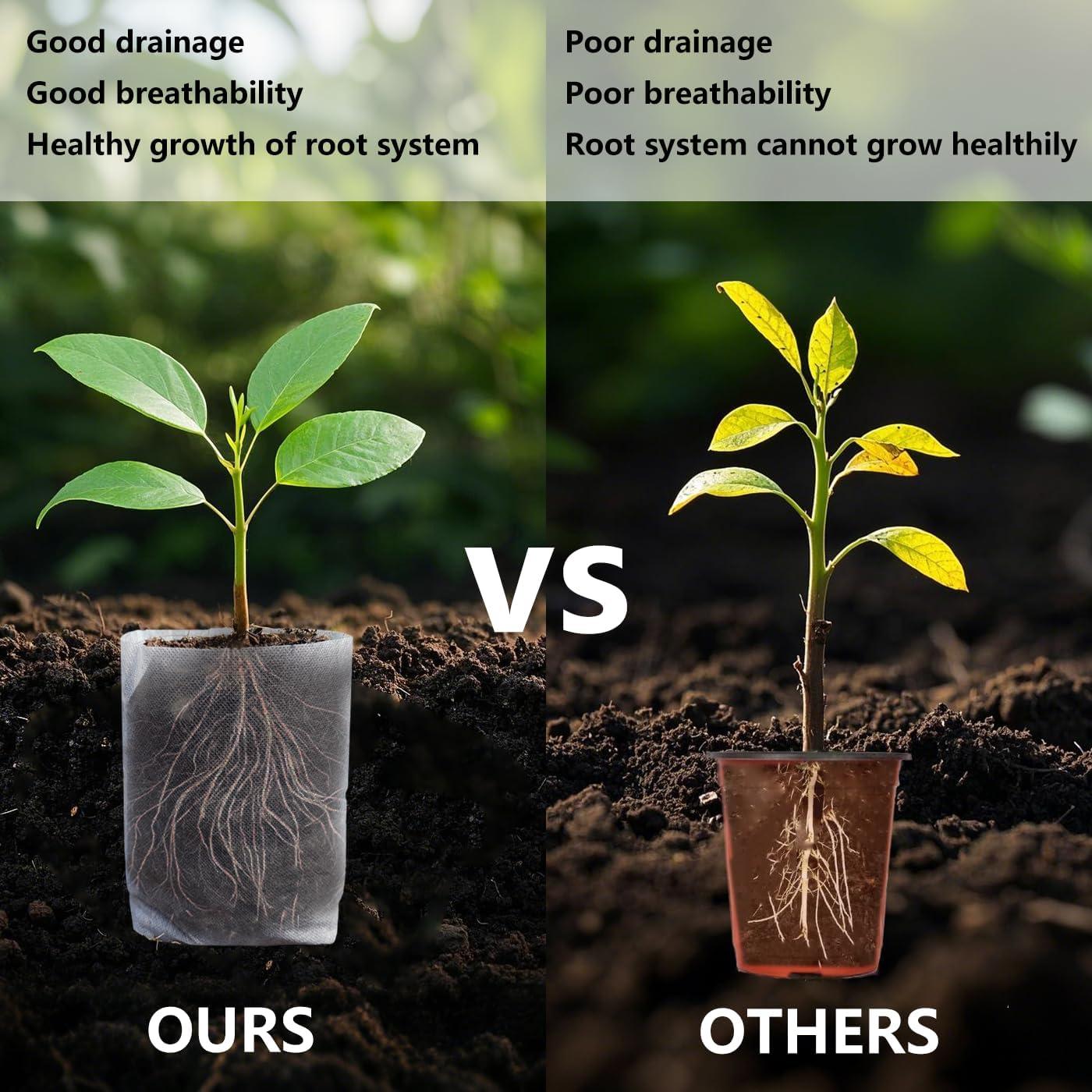 Bolsas de Cultivo Belit 100 Pcs 14.5x14.5 cm Tela No Tejida