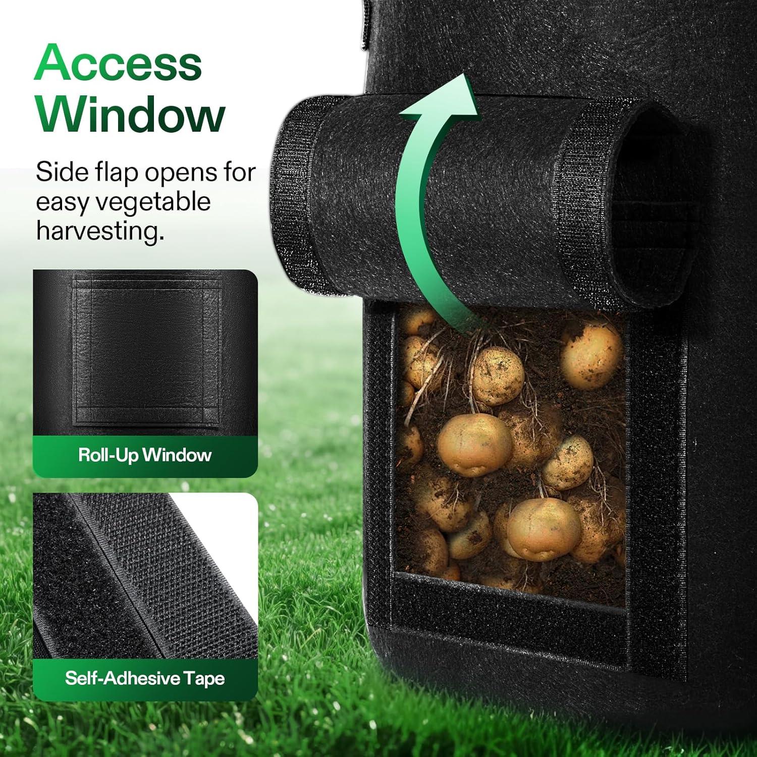 Bolsas de Cultivo VIVOSUN 7 Galones para Papas - 5 Piezas