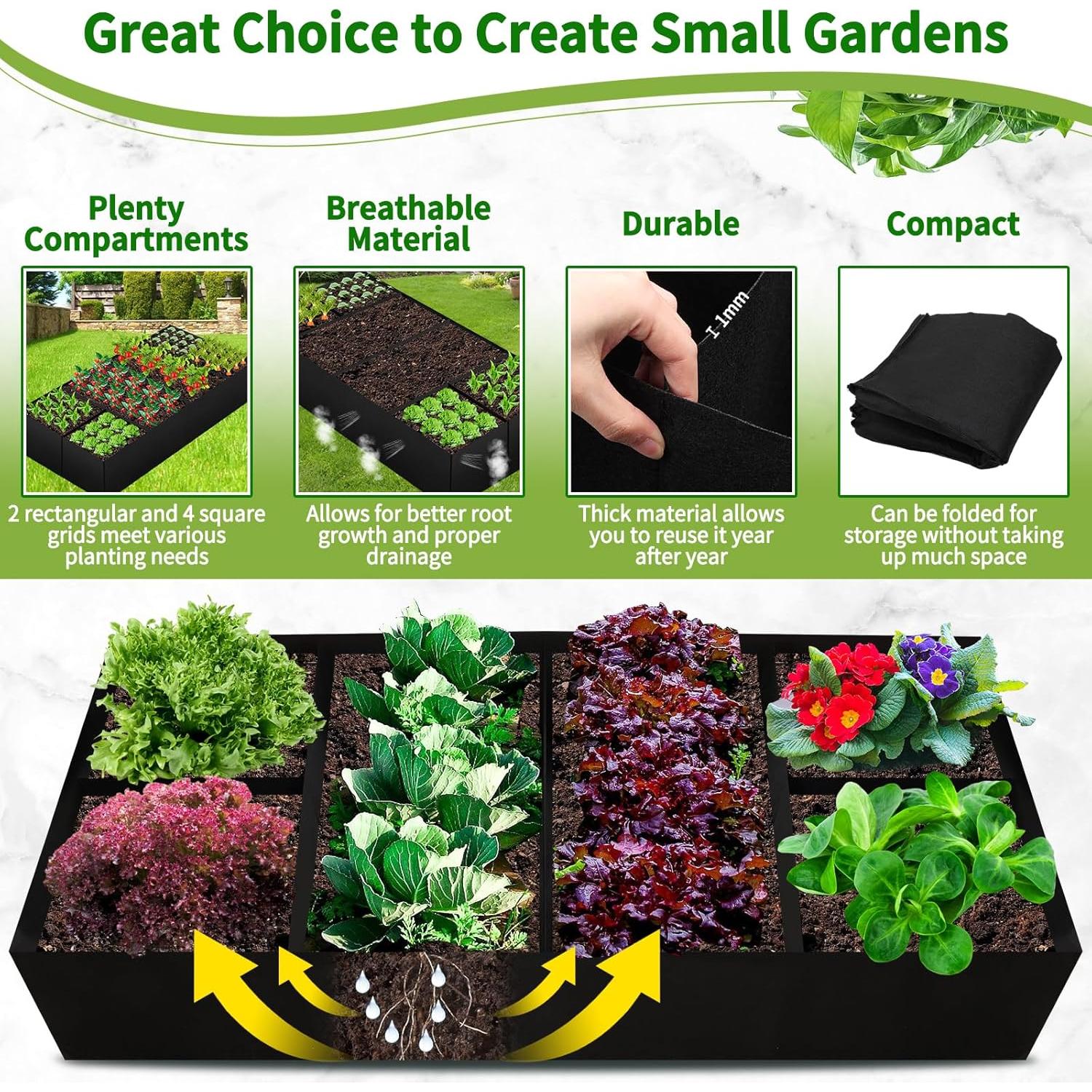 Bolsas de Cultivo de Jardín LifeisLuck 484L Transpirables