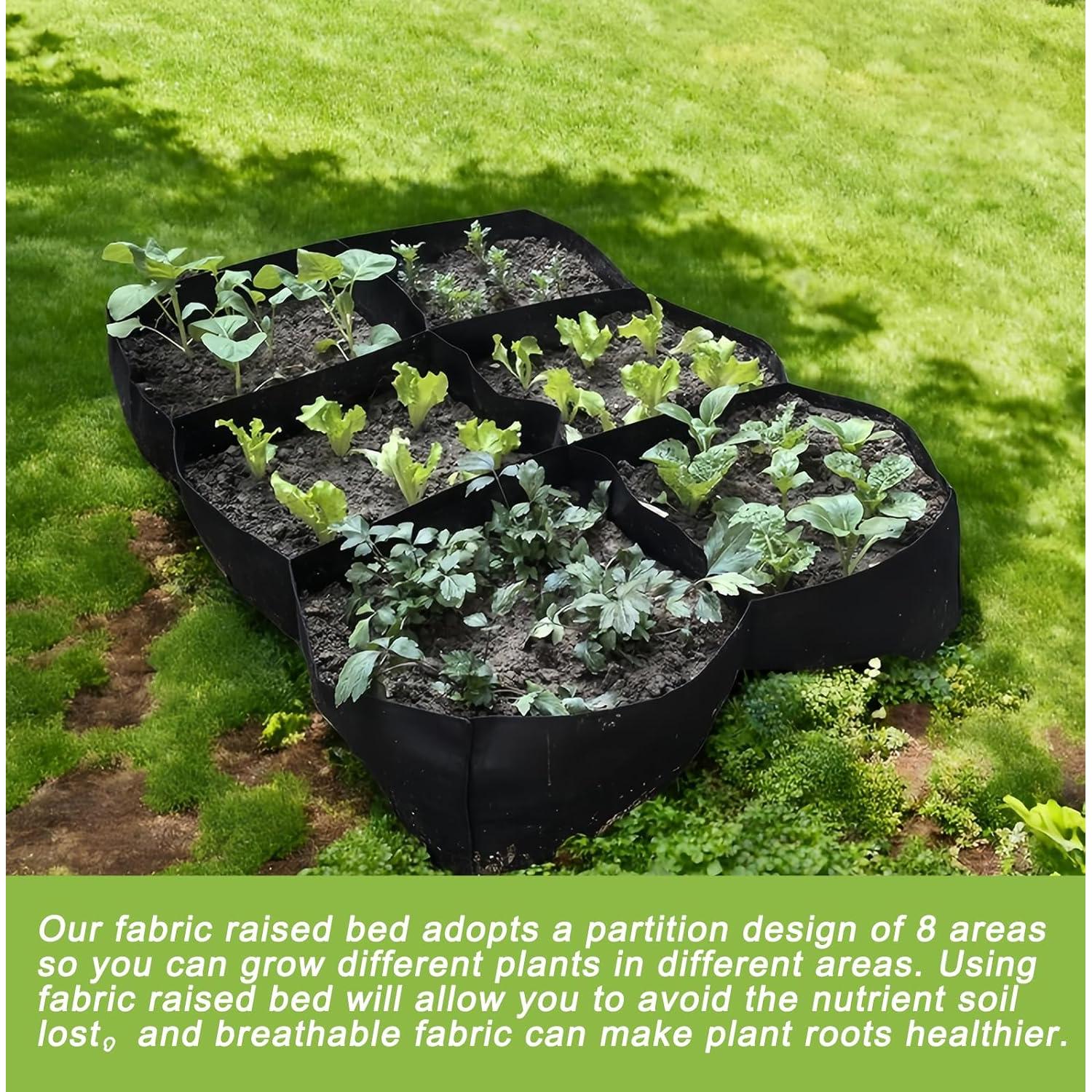 Bolsas de Cultivo Linksandt 216L Jardín Elevado Tela 1.22x0.61m