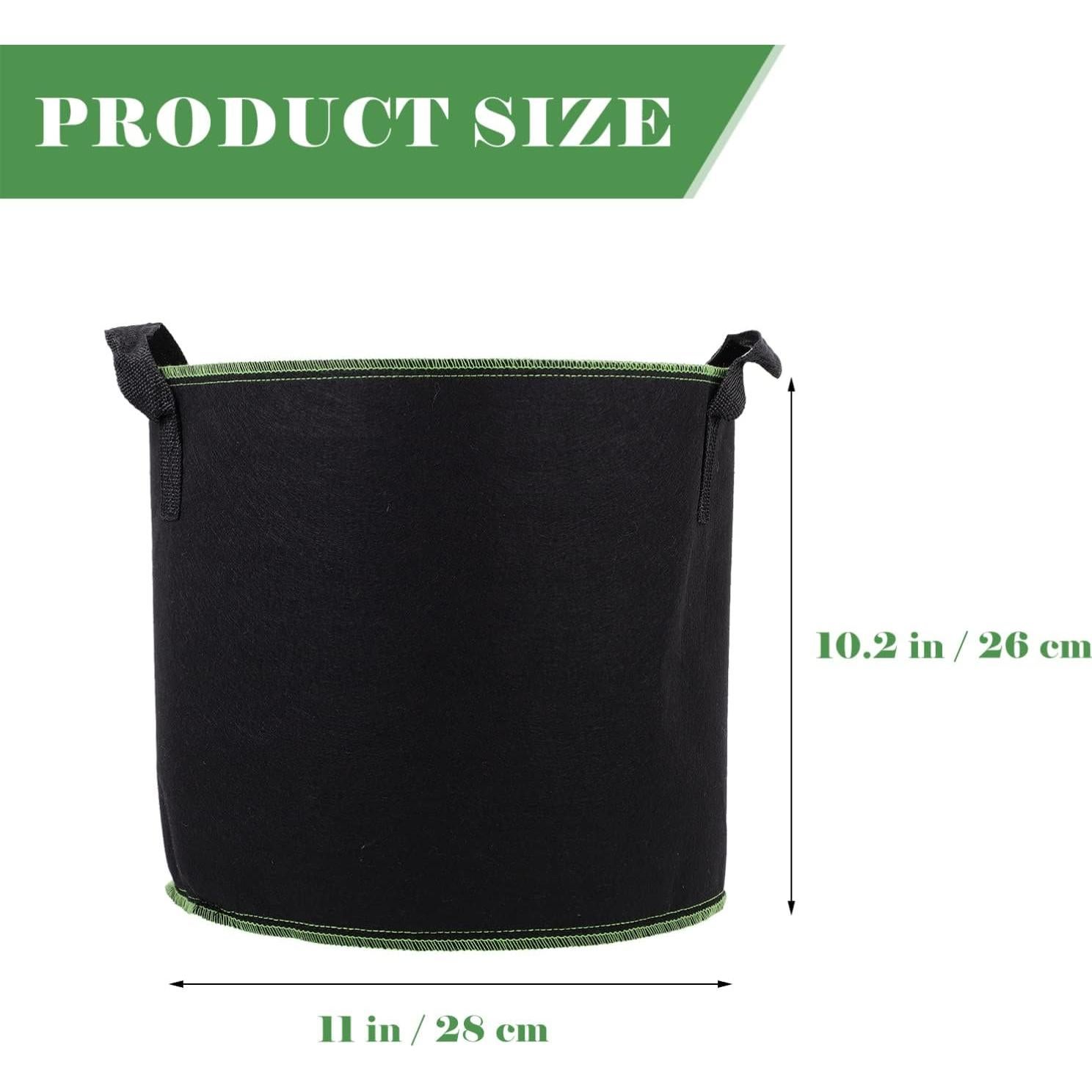 Bolsas de Crecimiento de Tela YARNOW 4 Galones 5 Pcs