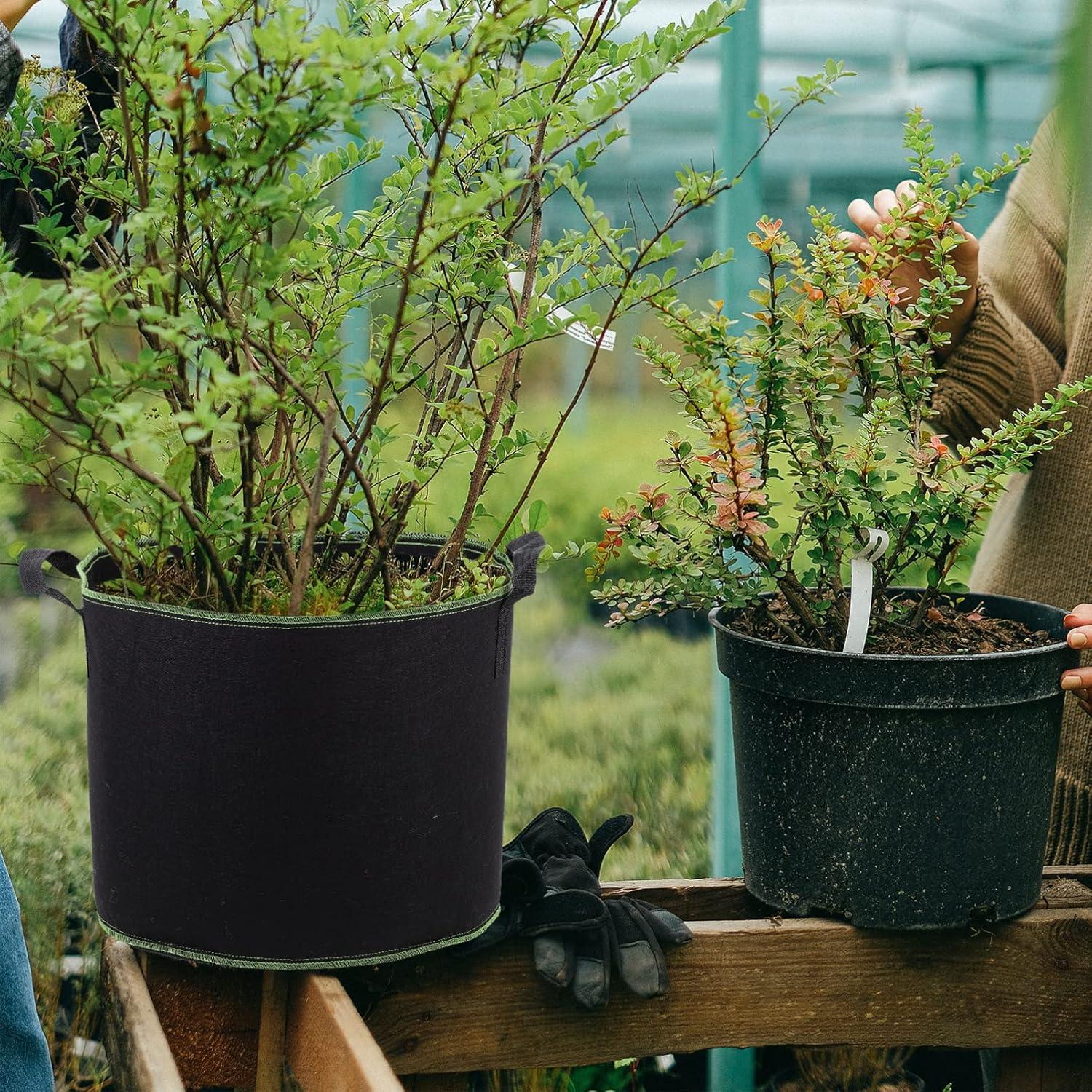 Bolsas de Crecimiento de Tela YARNOW 4 Galones 5 Pcs