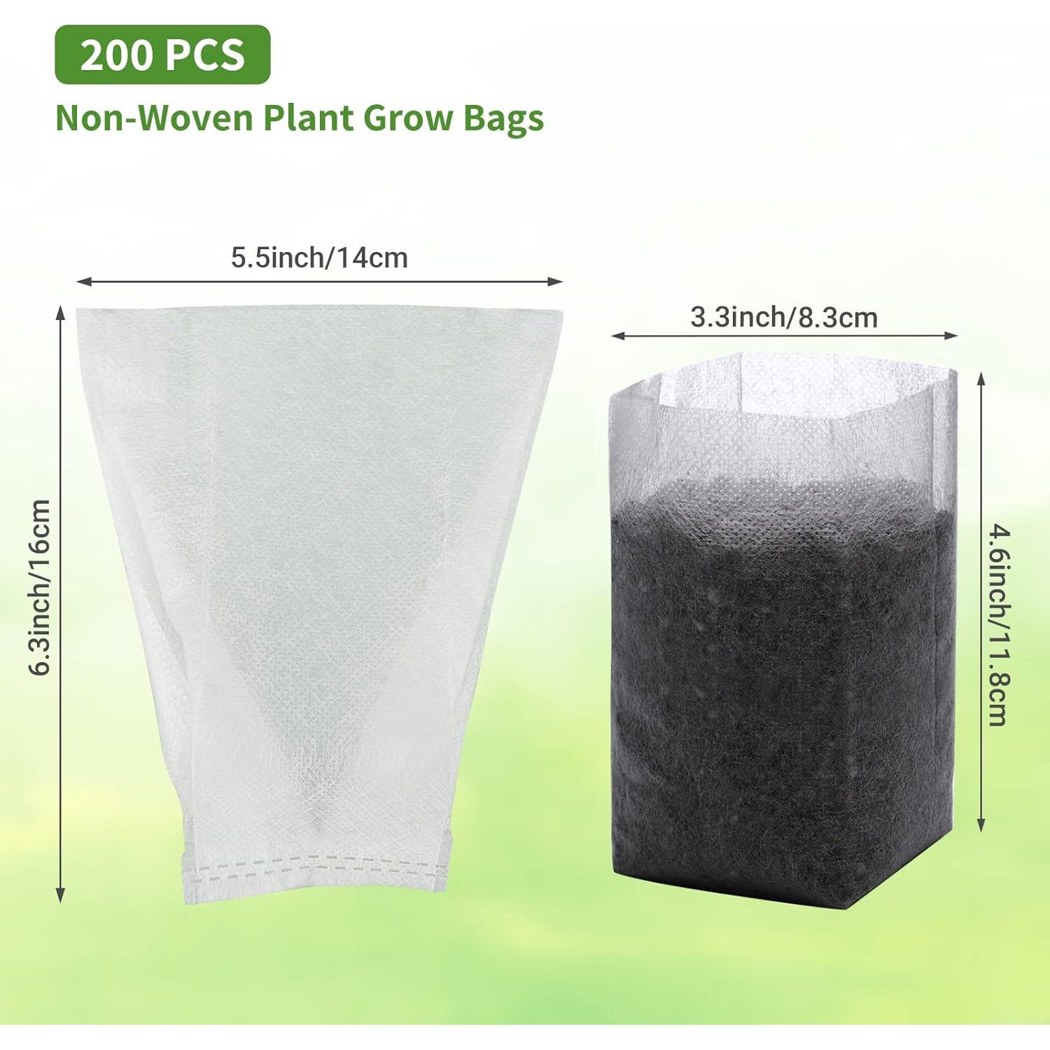 Bolsas de Vivero Biodegradables GREANER 200 pcs 14x16 cm