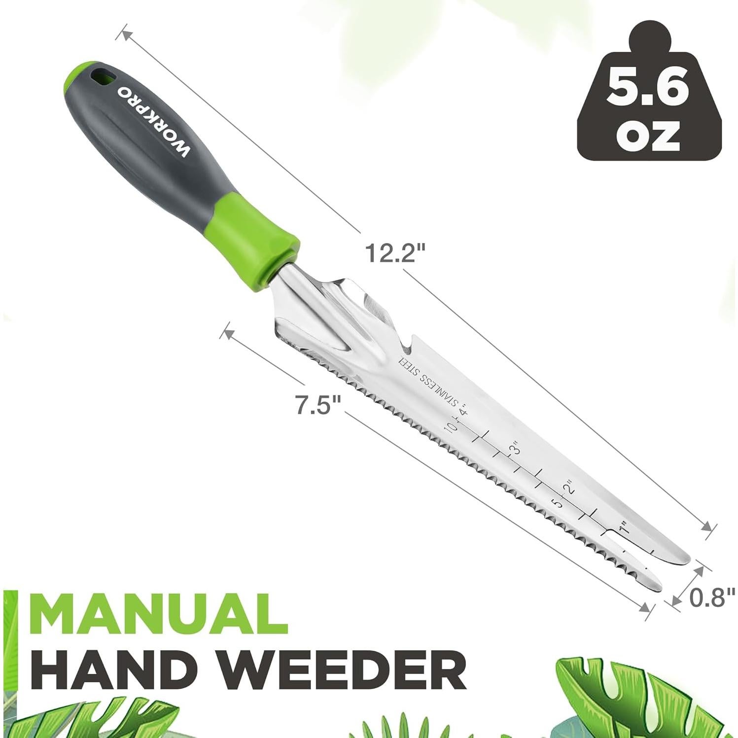 Desmalezador de Mano WORKPRO 5-en-1 Acero Inoxidable Jardín