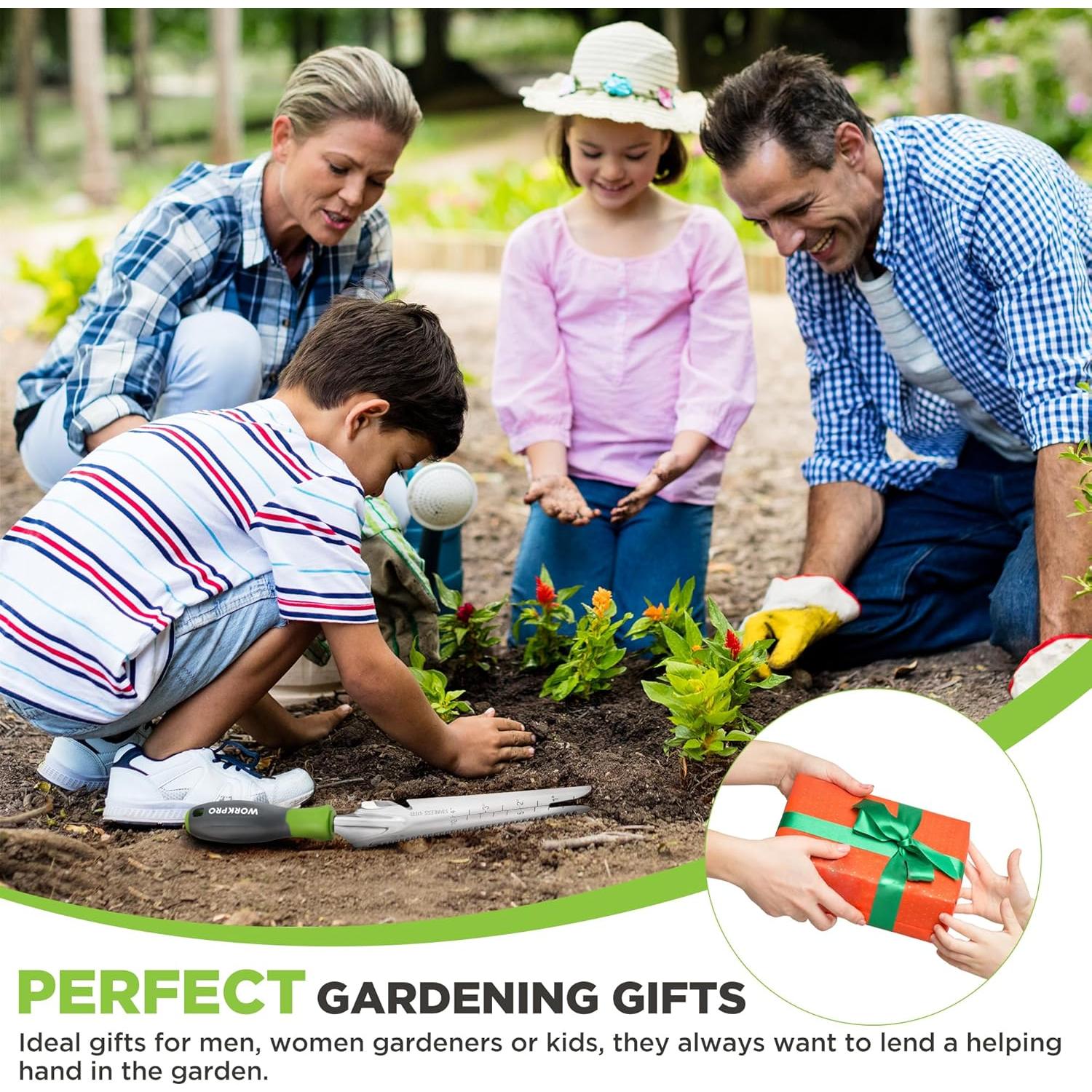 Desmalezador de Mano WORKPRO 5-en-1 Acero Inoxidable Jardín