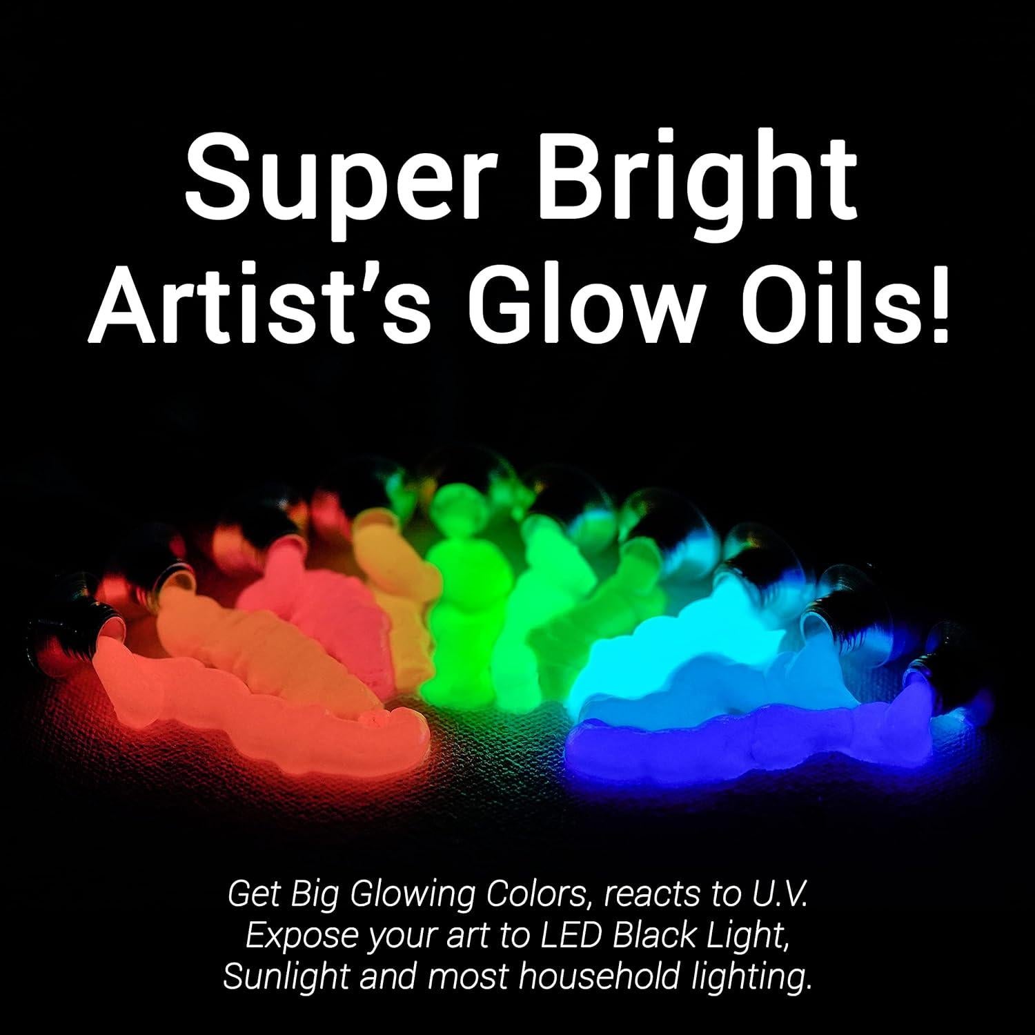 Pintura al Óleo Brillante Glow Cubed - Set de 10 Tubos 22ml