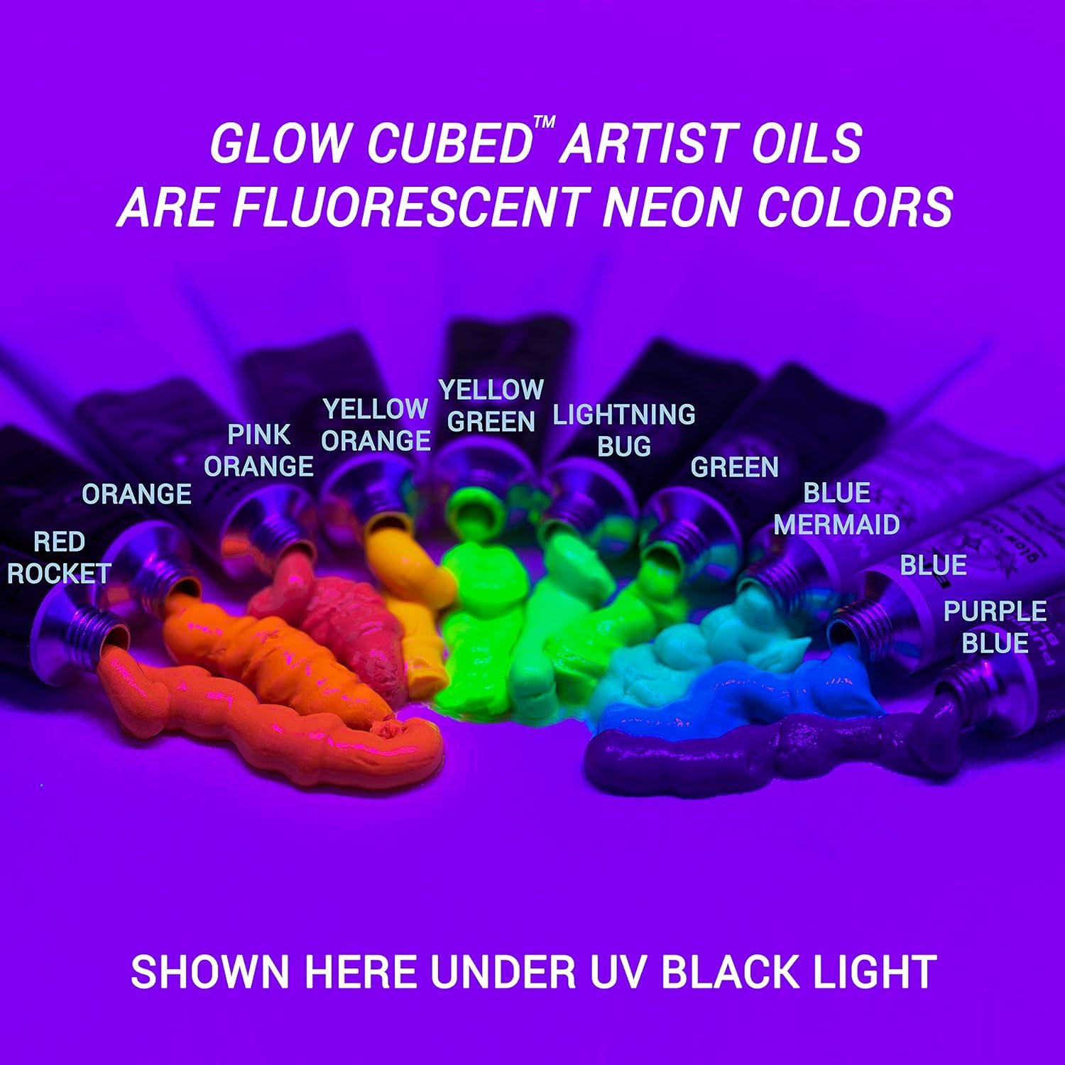 Pintura al Óleo Brillante Glow Cubed - Set de 10 Tubos 22ml