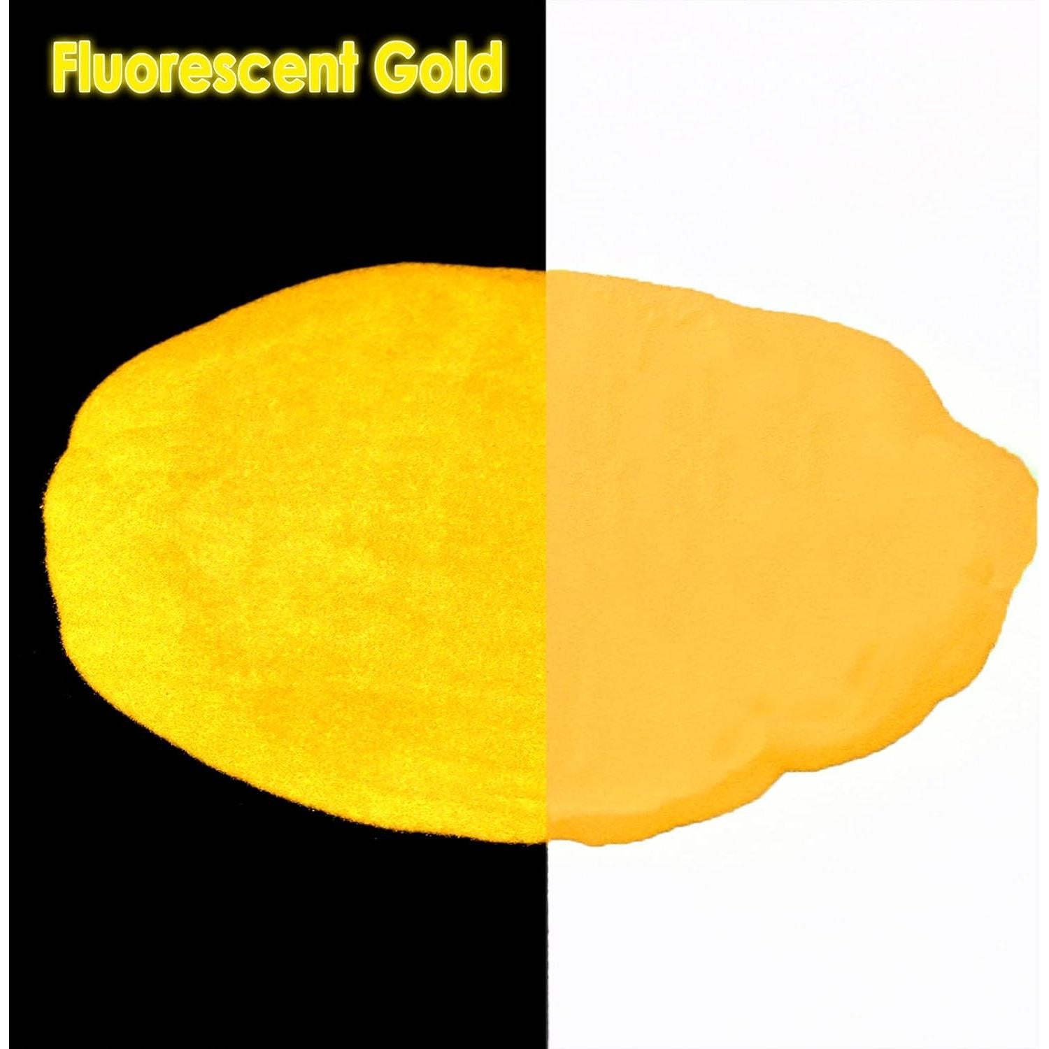 Pigmento en Polvo Brillante Matio 15g Dorado Fluorescente