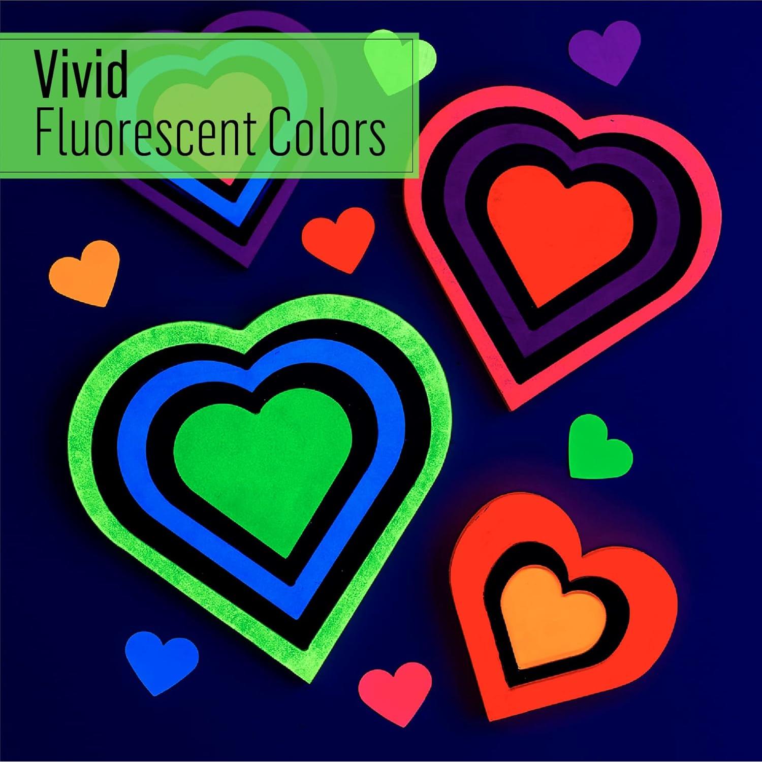 Set de Pintura Acrílica Neon FolkArt 4 Colores 60ml Multi-Superficie