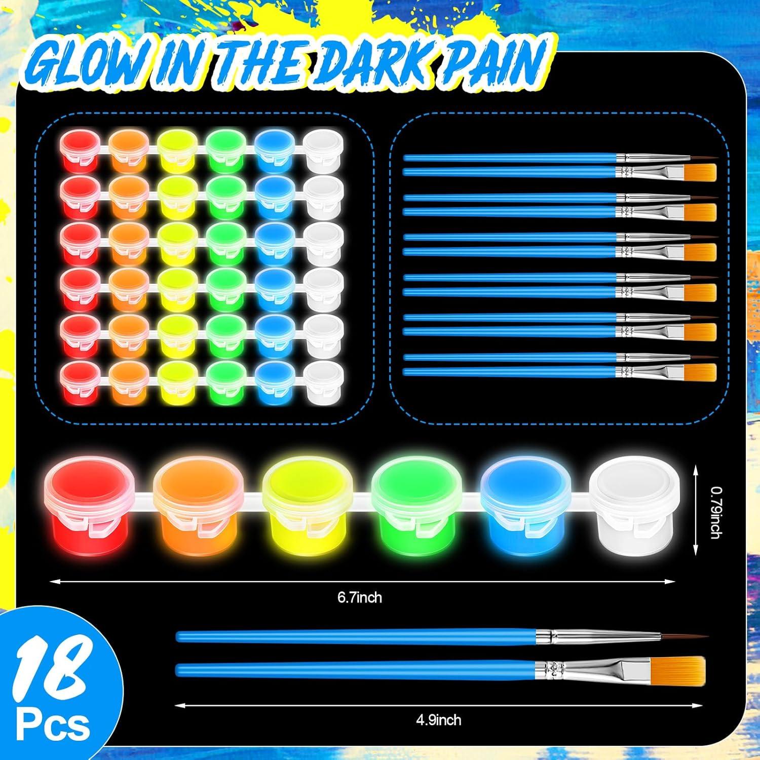 Set de Pintura Acrílica Brillante Fulmoon 6 Colores 17x2 cm