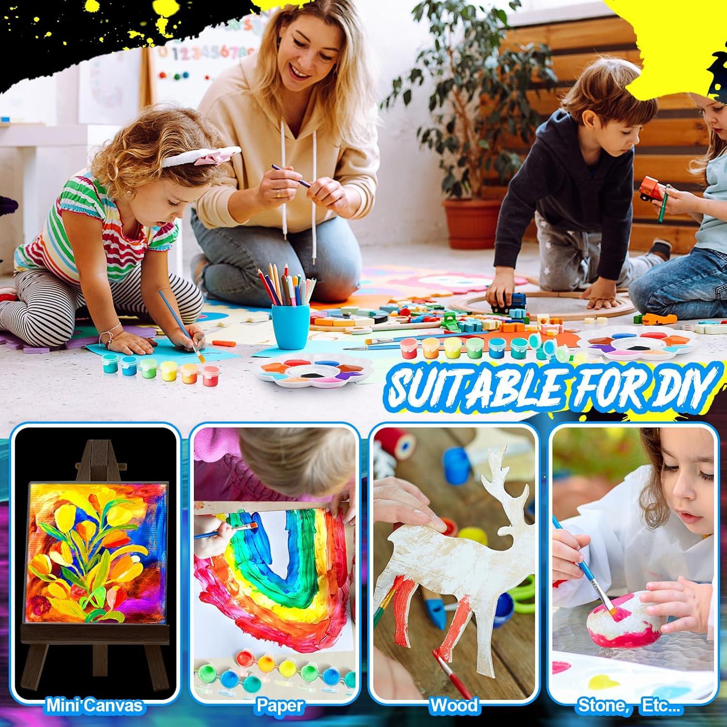 Set de Pintura Acrílica Brillante Fulmoon 6 Colores 17x2 cm