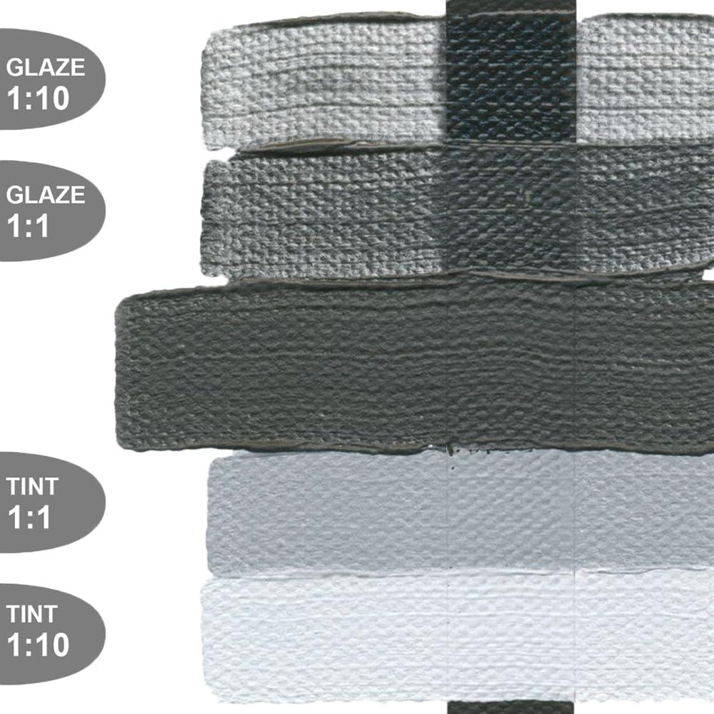 Pintura Acrílica Profesional Golden 2oz Gris Grafito Mate