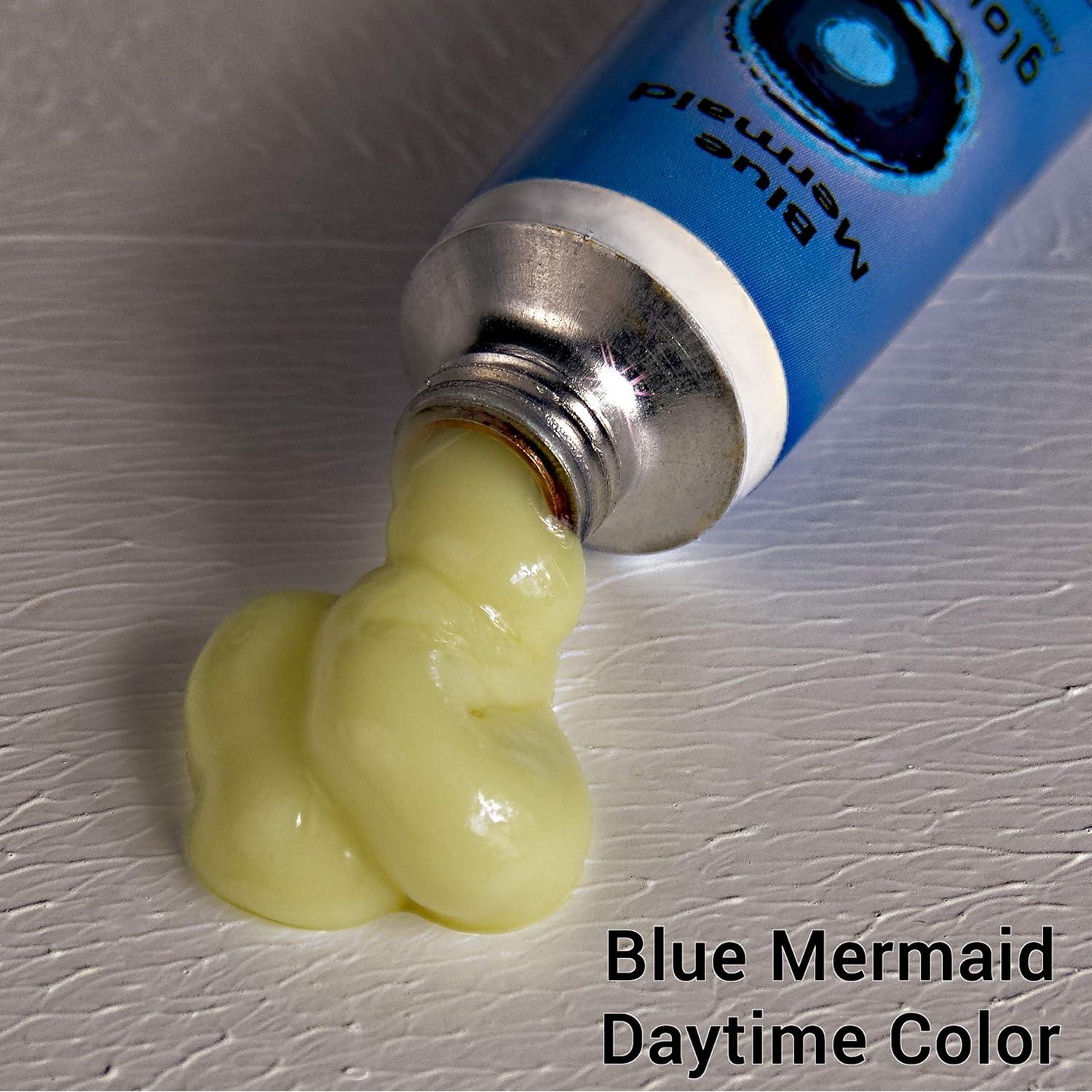 Pintura al Óleo Profesional Glow Cubed Sirena Azul 37ml Fosforescente