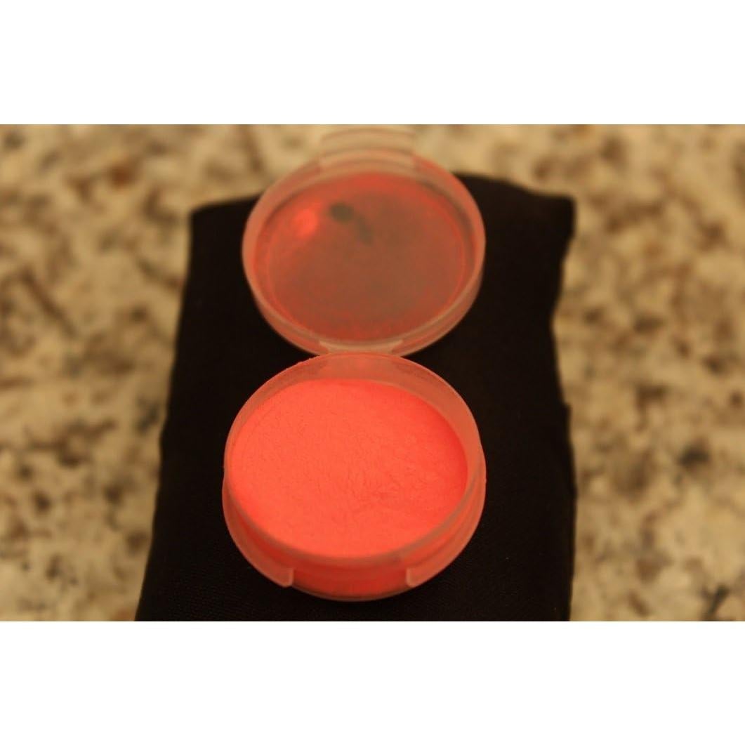 Polvo de Pigmento UV GloMania Salmón 2 Onzas Brilla en la Oscuridad