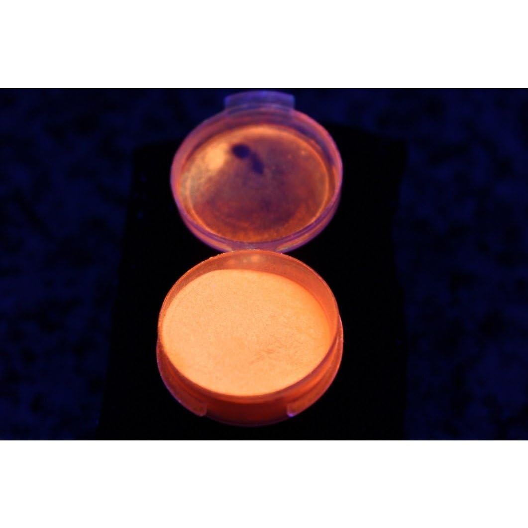 Polvo de Pigmento UV GloMania Salmón 2 Onzas Brilla en la Oscuridad